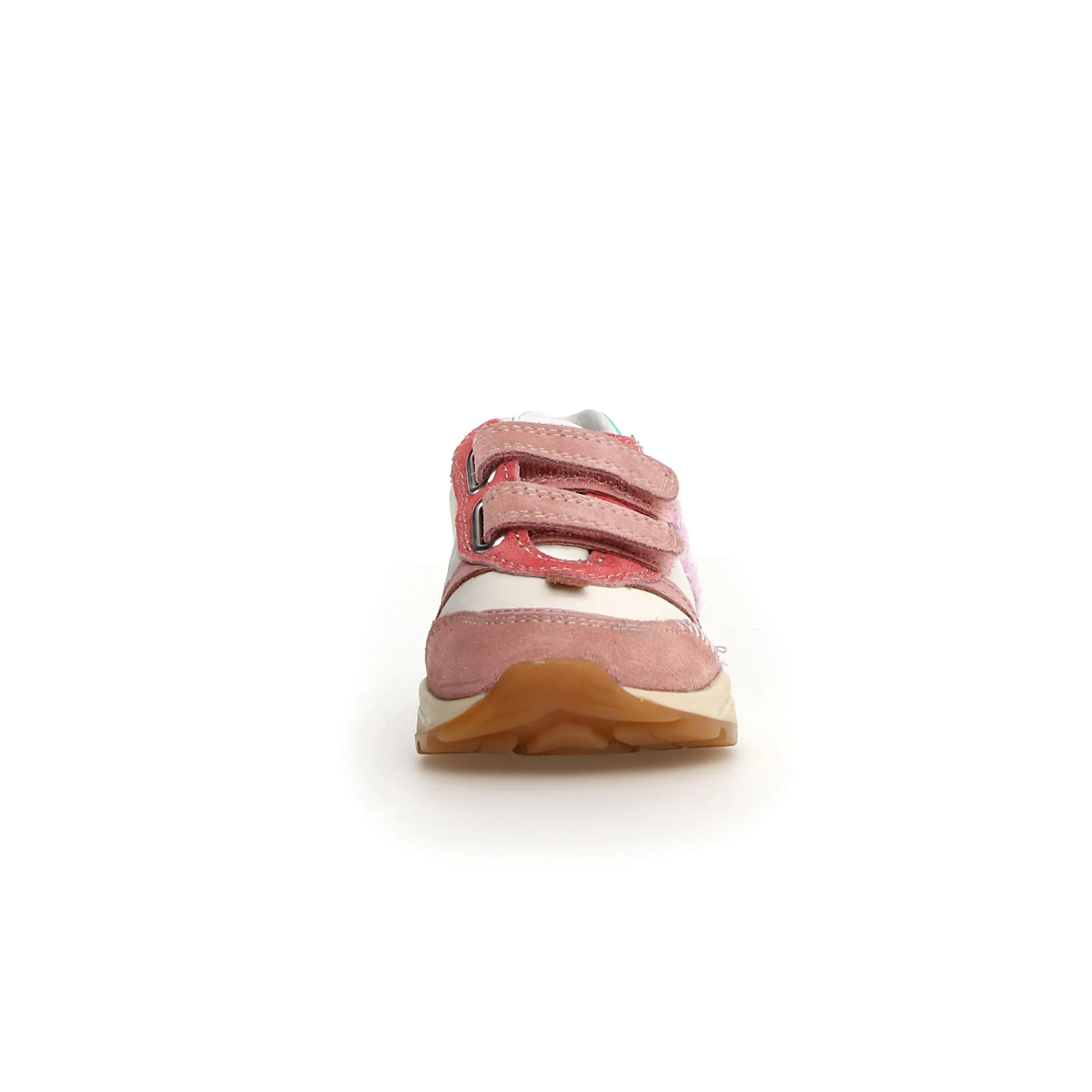 suede upper Naturino Girl's Quelly 3 Vl Sneakers - Pink / Milk