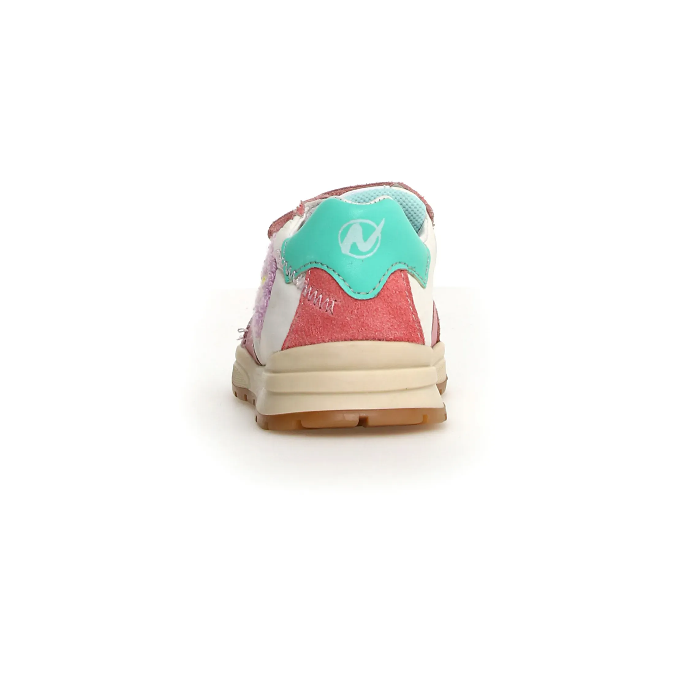 suede upper Naturino Girl's Quelly 3 Vl Sneakers - Pink / Milk