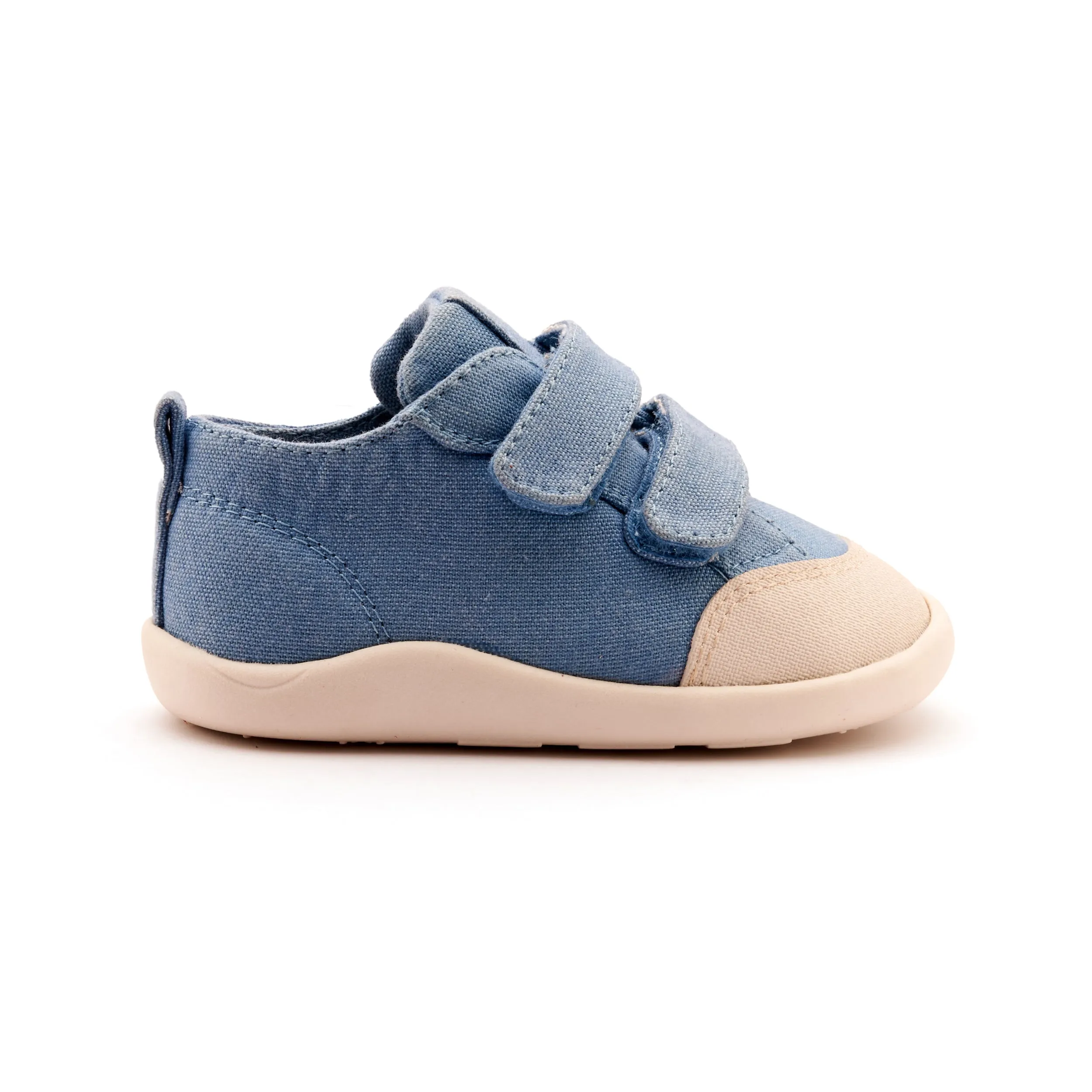 suede upper Old Soles Boy's and Girl's Salty Ground Casual Shoes - Light Denim Canvas