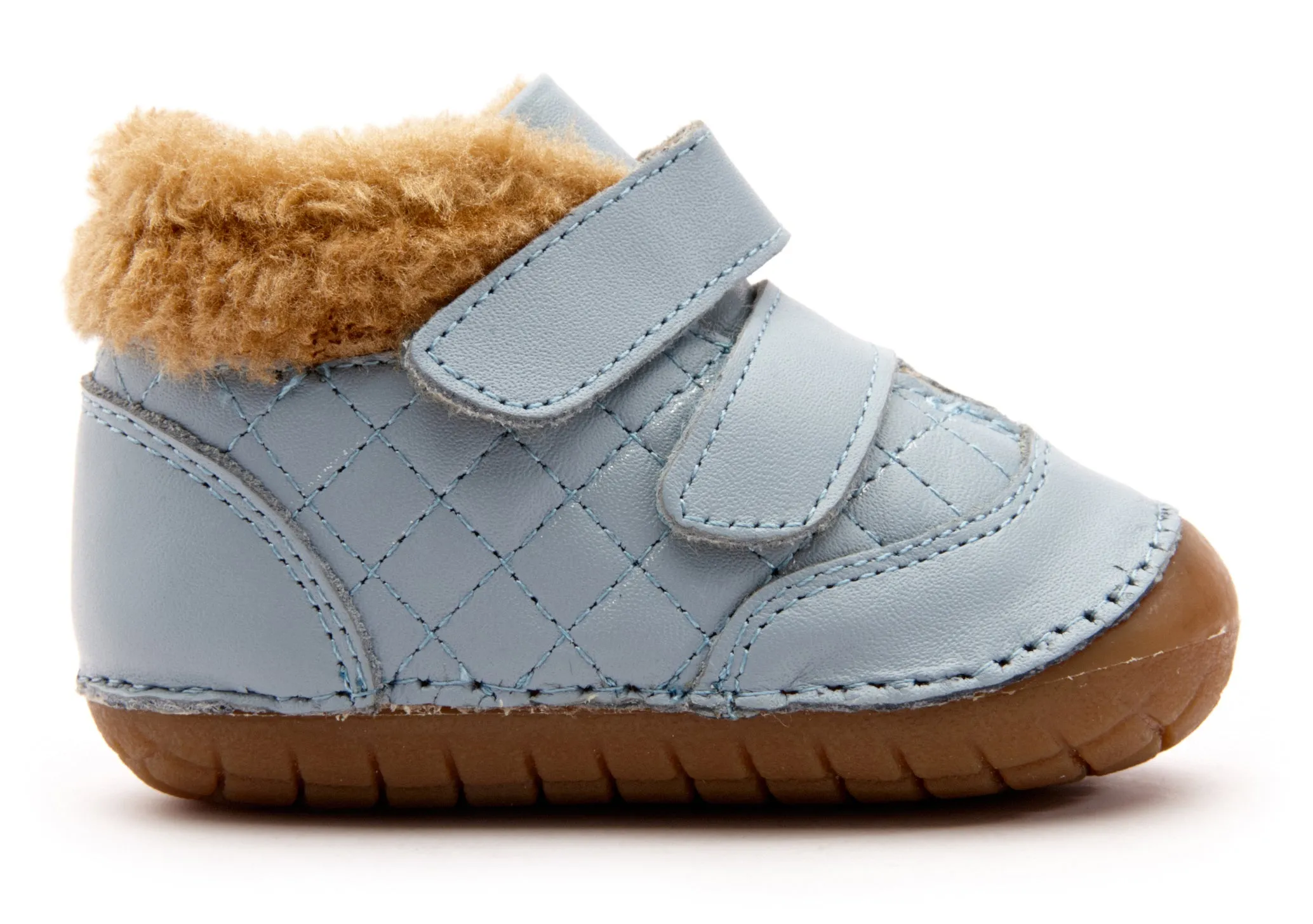 summer shoes Old Soles Boy's & Girl's 4069 Quilty Bear Pave Sneaker Booties - Dusty Blue