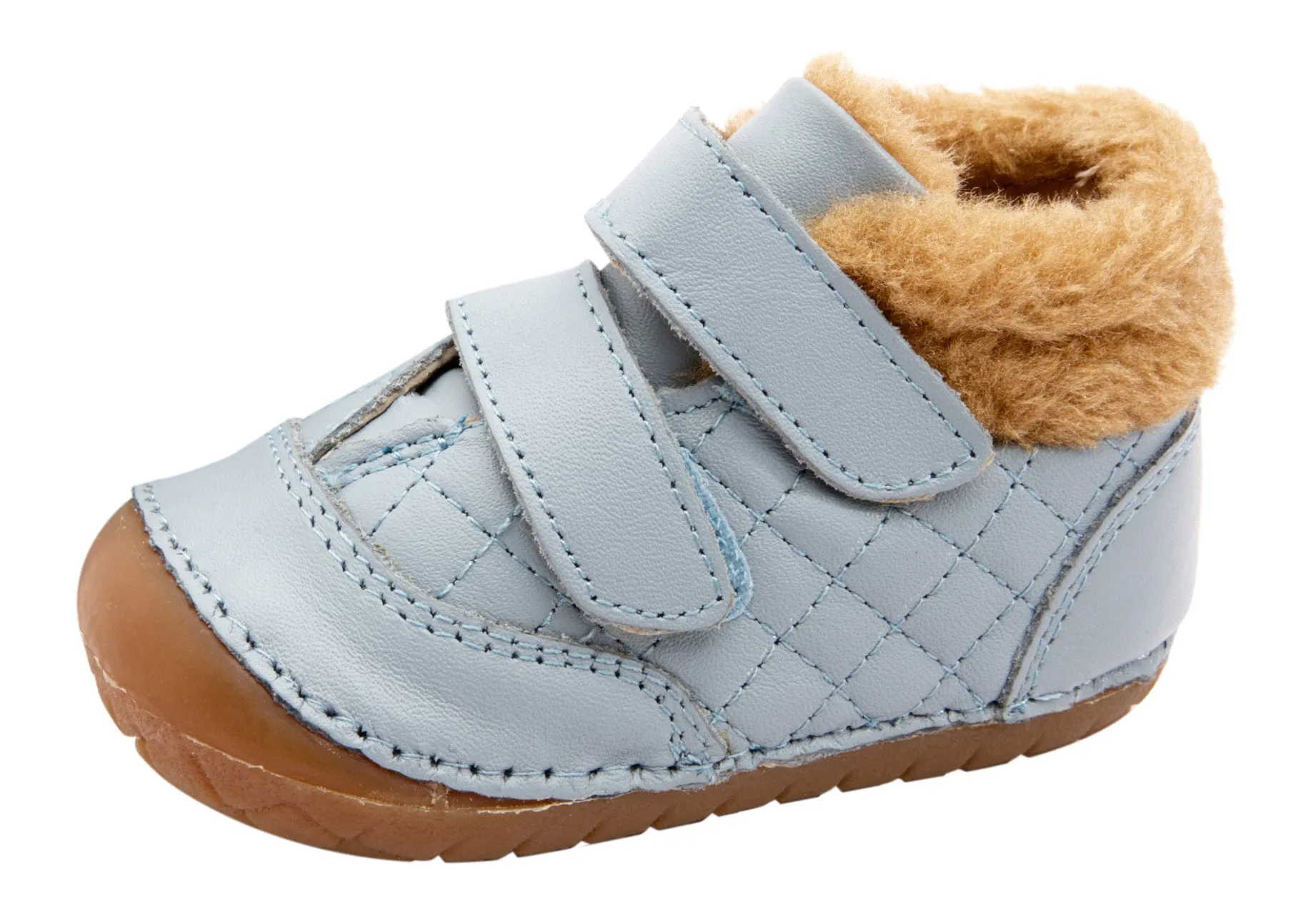 summer shoes Old Soles Boy's & Girl's 4069 Quilty Bear Pave Sneaker Booties - Dusty Blue