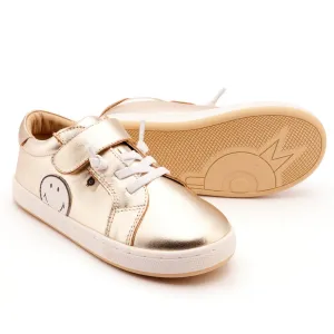 Old Soles Girl's and Boys Smiles Casual Shoes - Gold / Snow Classic kids' shoes