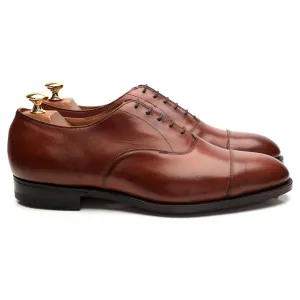 Breathable Leather Brown Leather Oxford UK 9 E