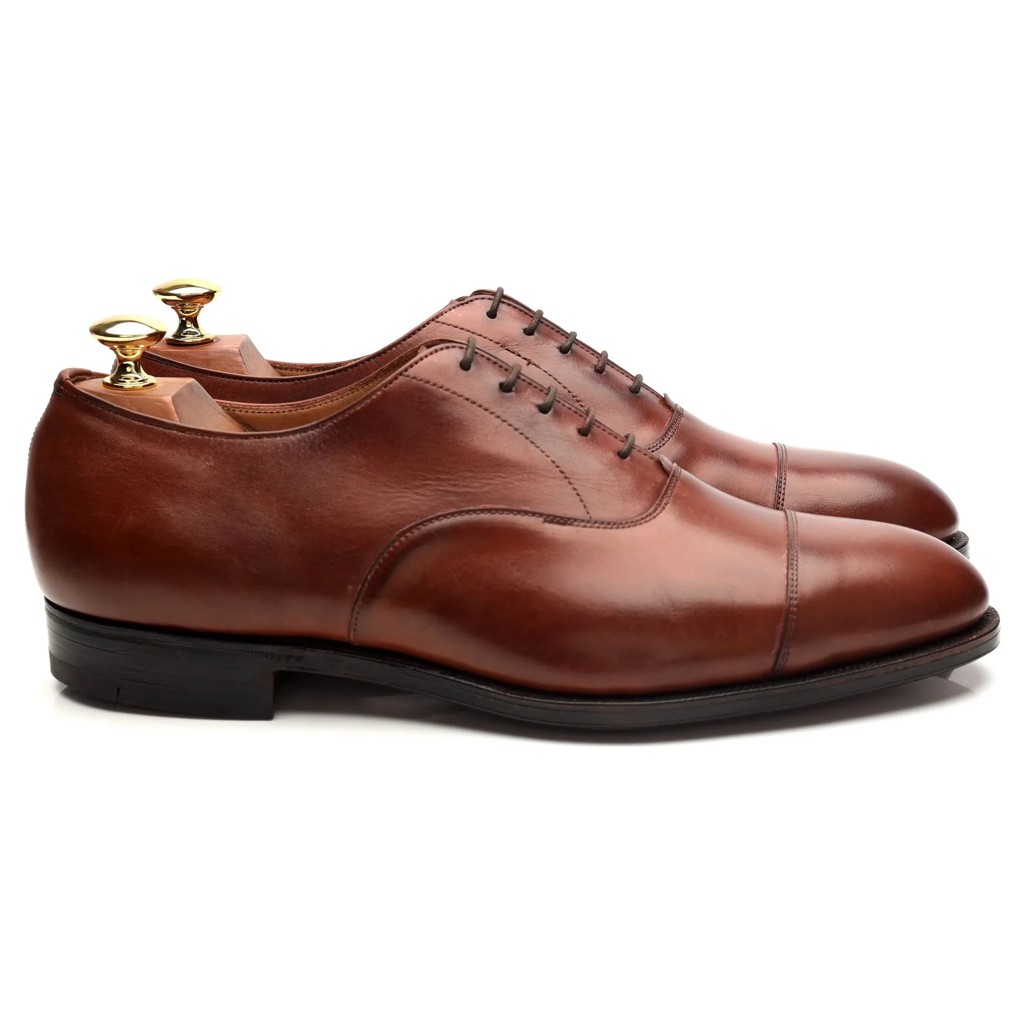 Breathable Leather Brown Leather Oxford UK 9 E