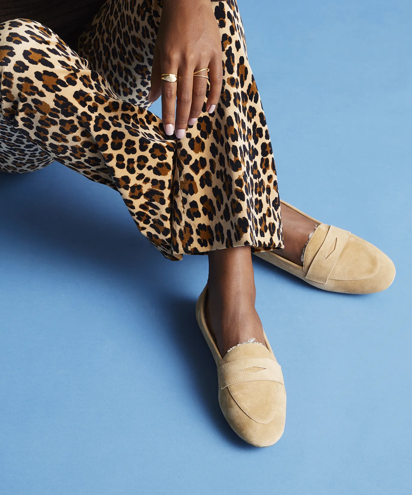Supportive Fit The Vesper - Biscuit Suede Faux Fur