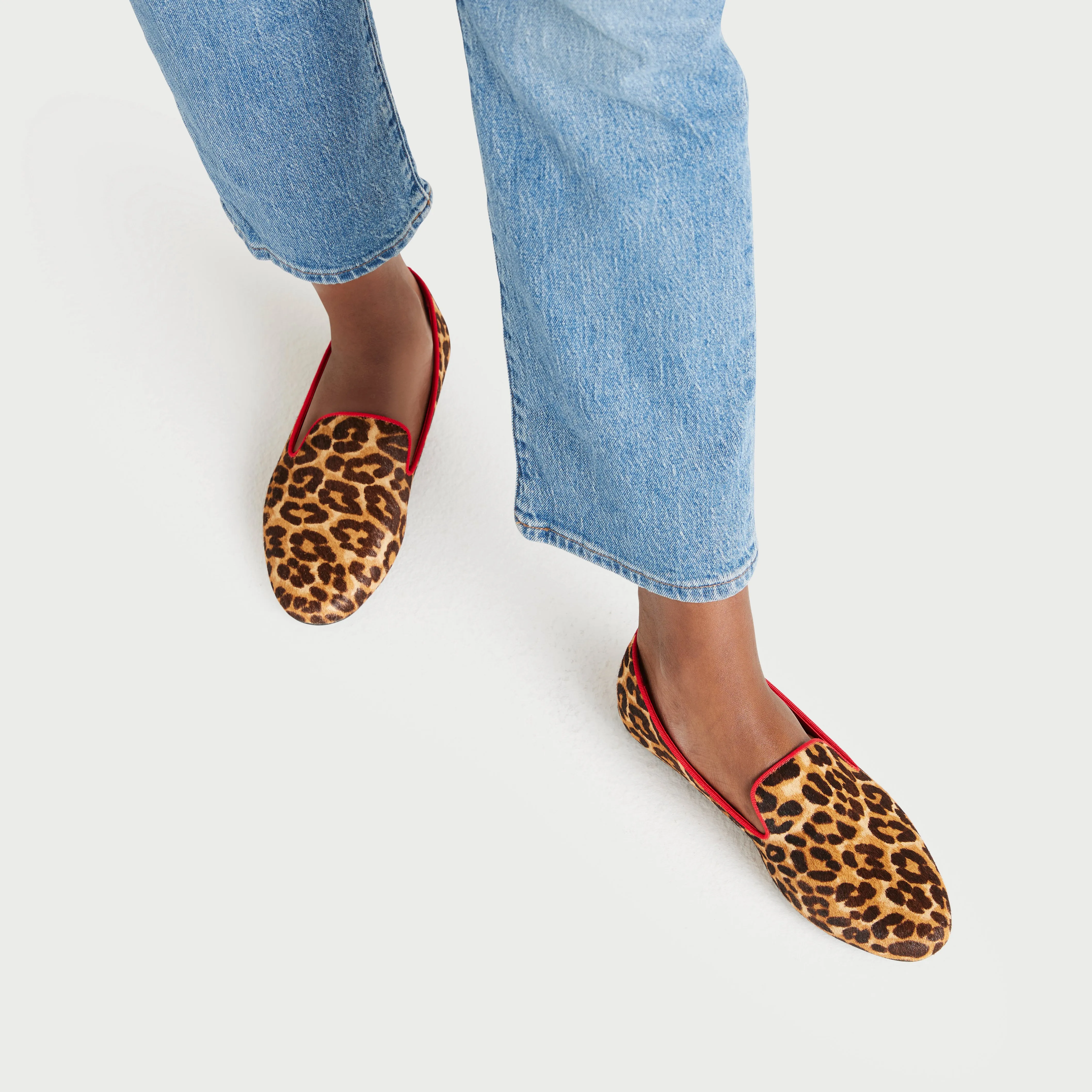 Supportive Heel The Starling - Leopard Tipped Haircalf