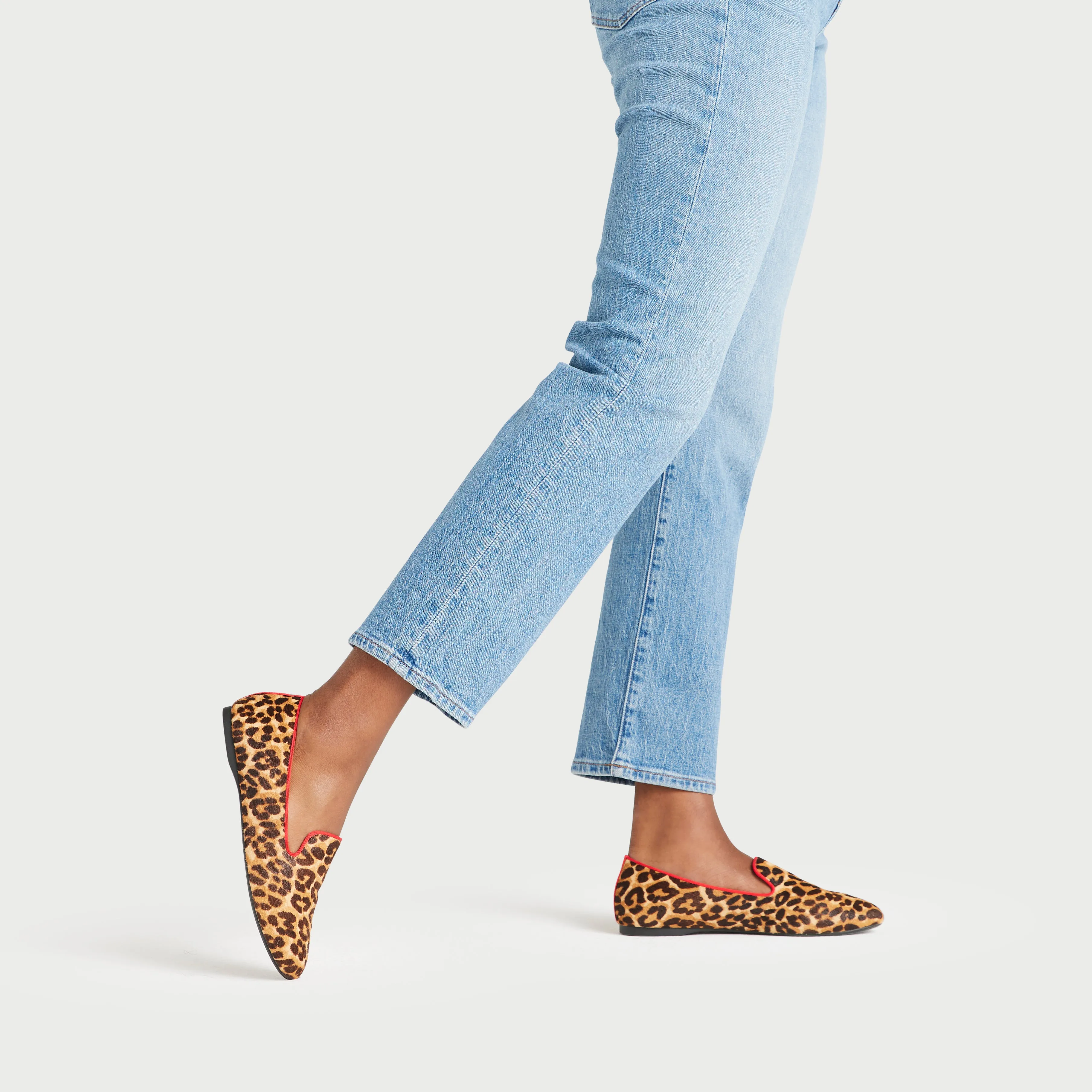 Supportive Heel The Starling - Leopard Tipped Haircalf