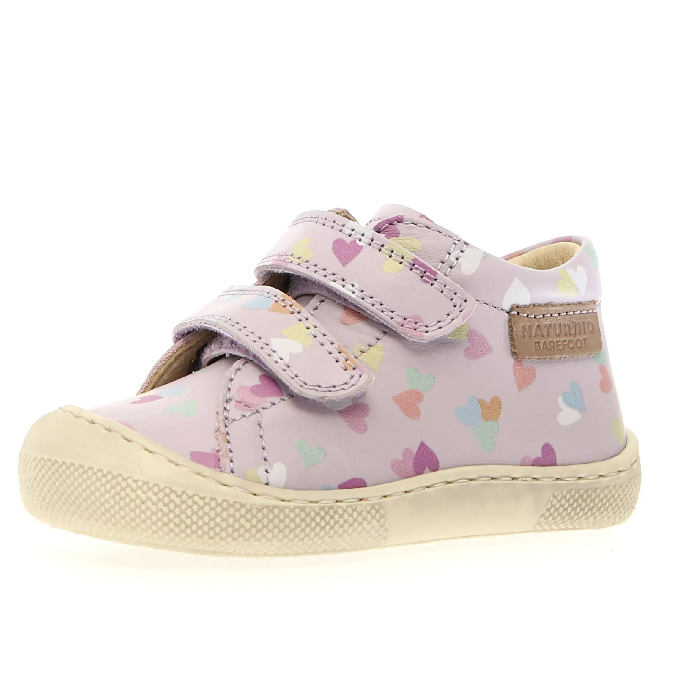 Naturino Girl's Amur Vl Barefoot Casual Shoes - Lilac Youngsters' goods Velcro - closure kids' shoes