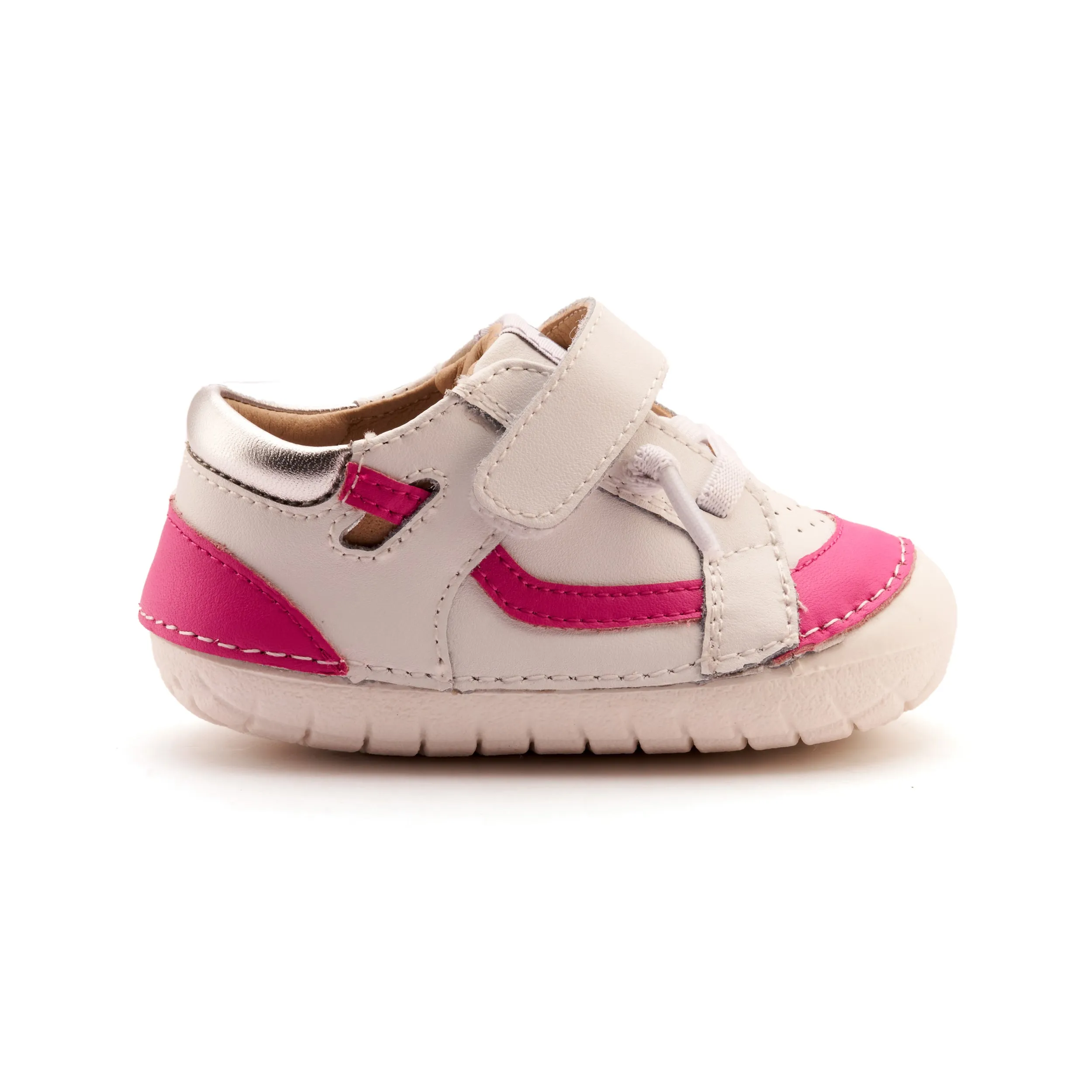 tennis shoes Old Soles Girl's Windy Pave Casual Shoes - Snow / Rosy / Silver