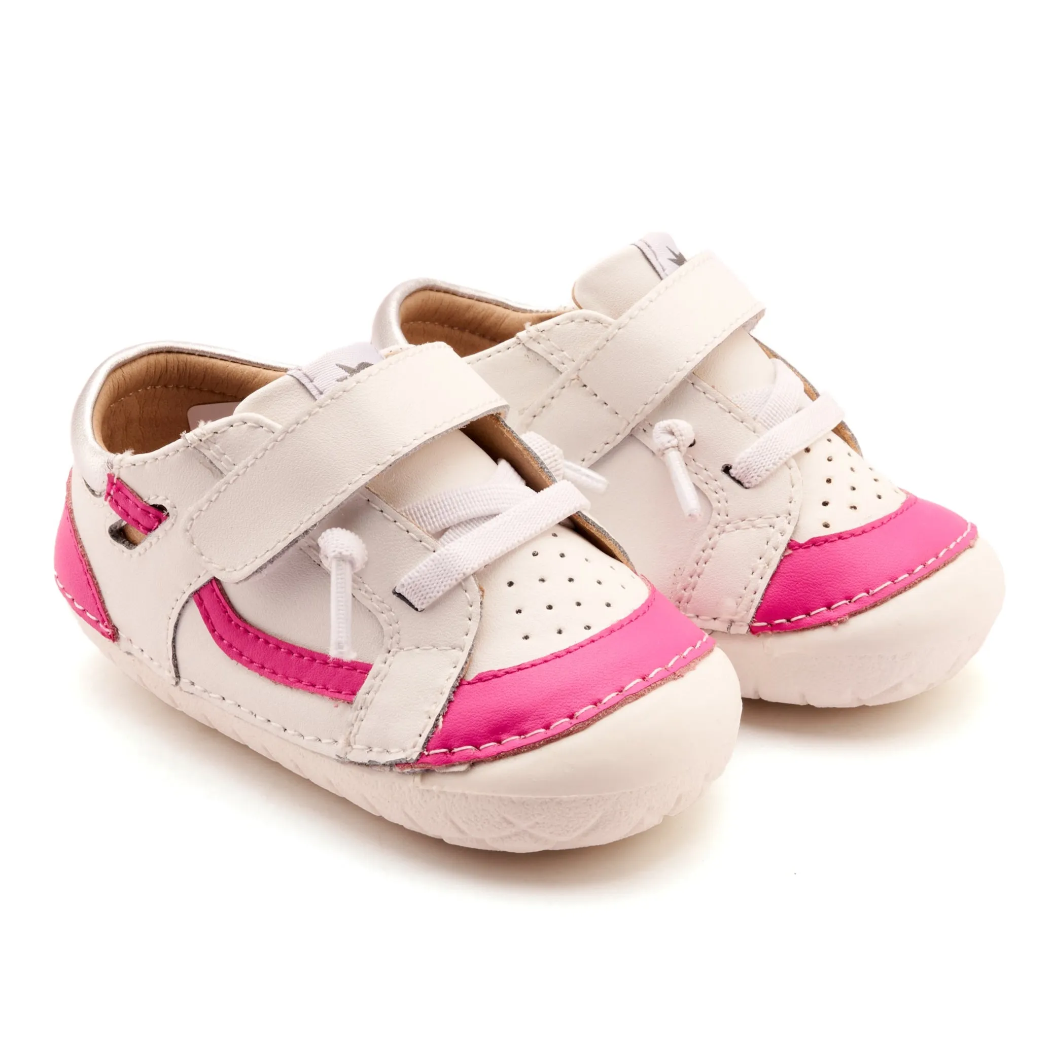 Formal kids' outfits Preschool - sized shoes Old Soles Girl's Windy Pave Casual Shoes - Snow / Rosy / Silver