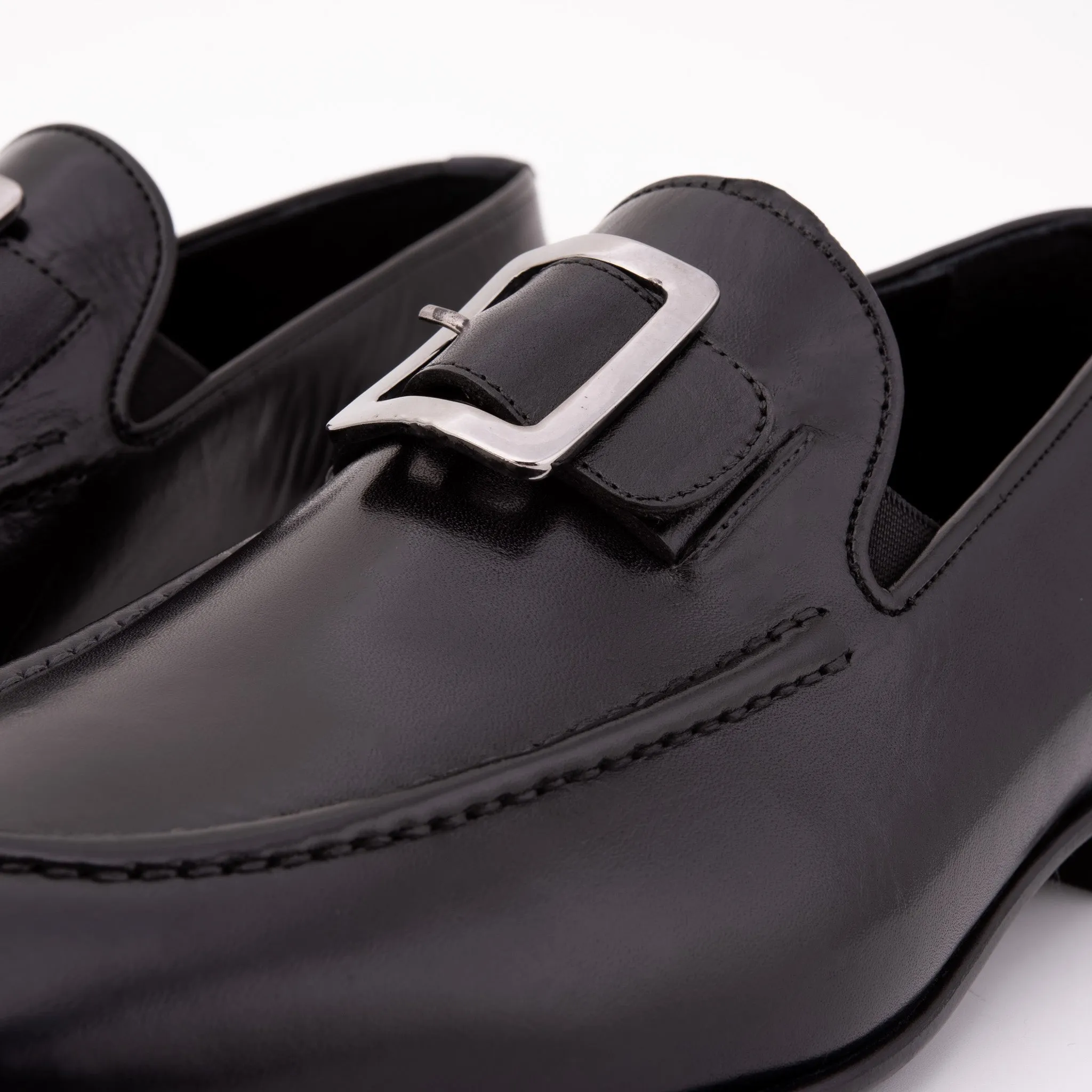 The Astoria Black Buffalo Leather Mens Loafer Speed-Core