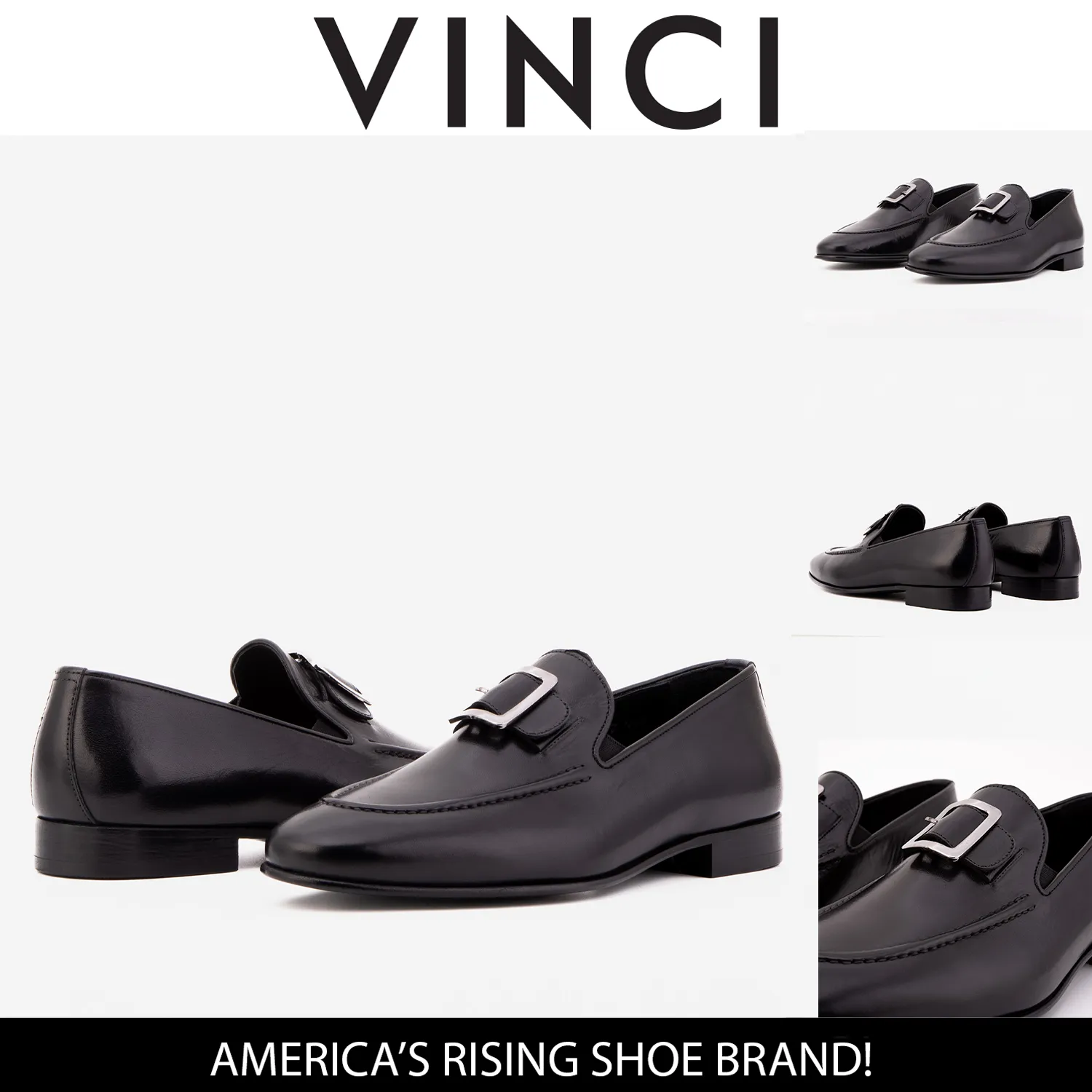 The Astoria Black Buffalo Leather Mens Loafer Speed-Core