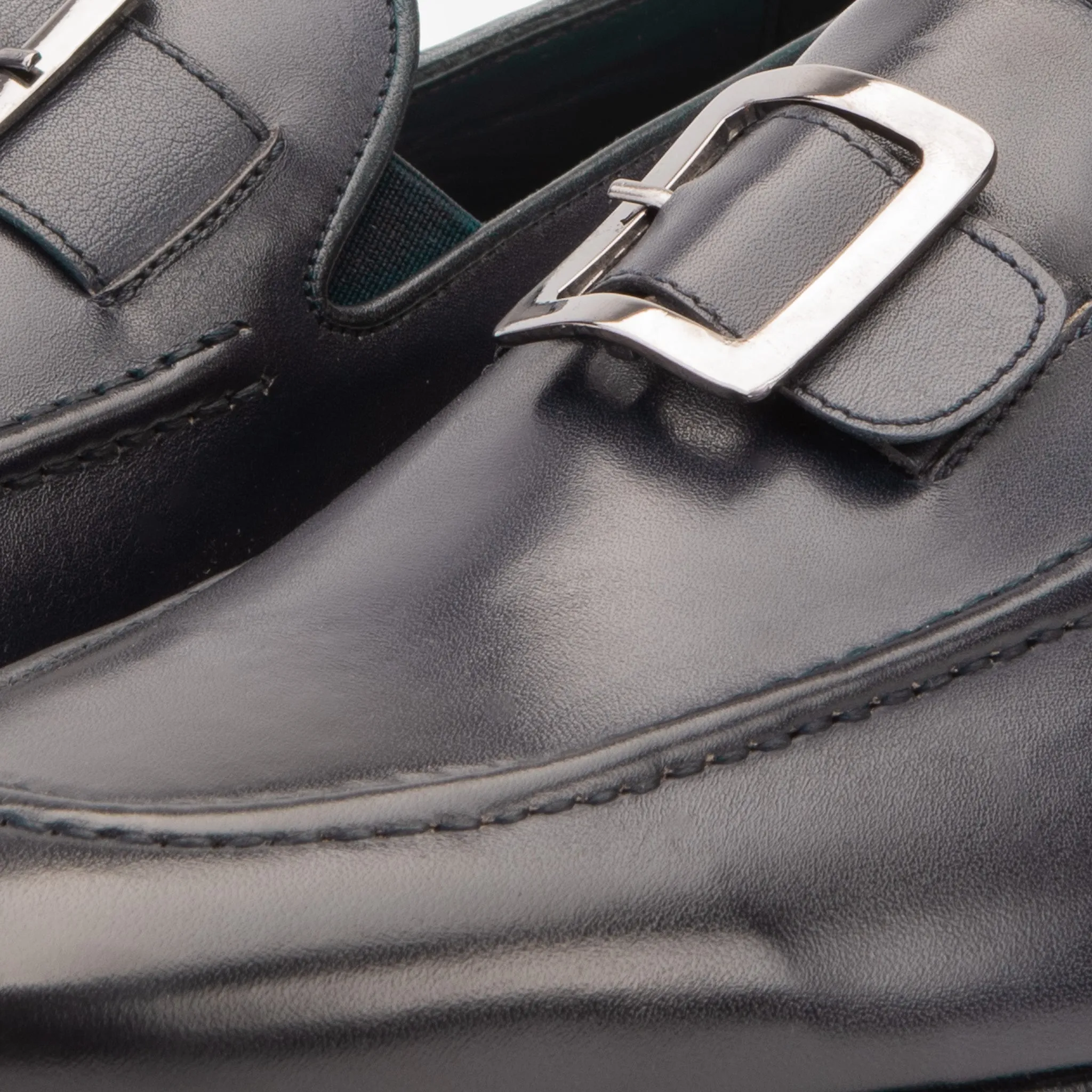 The Astoria Navy Buffalo Leather Mens Loafer Resort