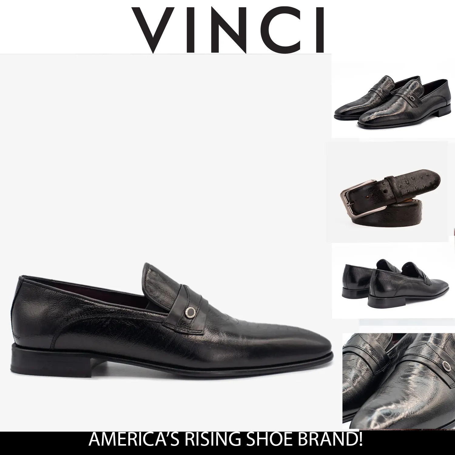 The Bangkok Black Penny Loafer Men Shoe Fresh-Air