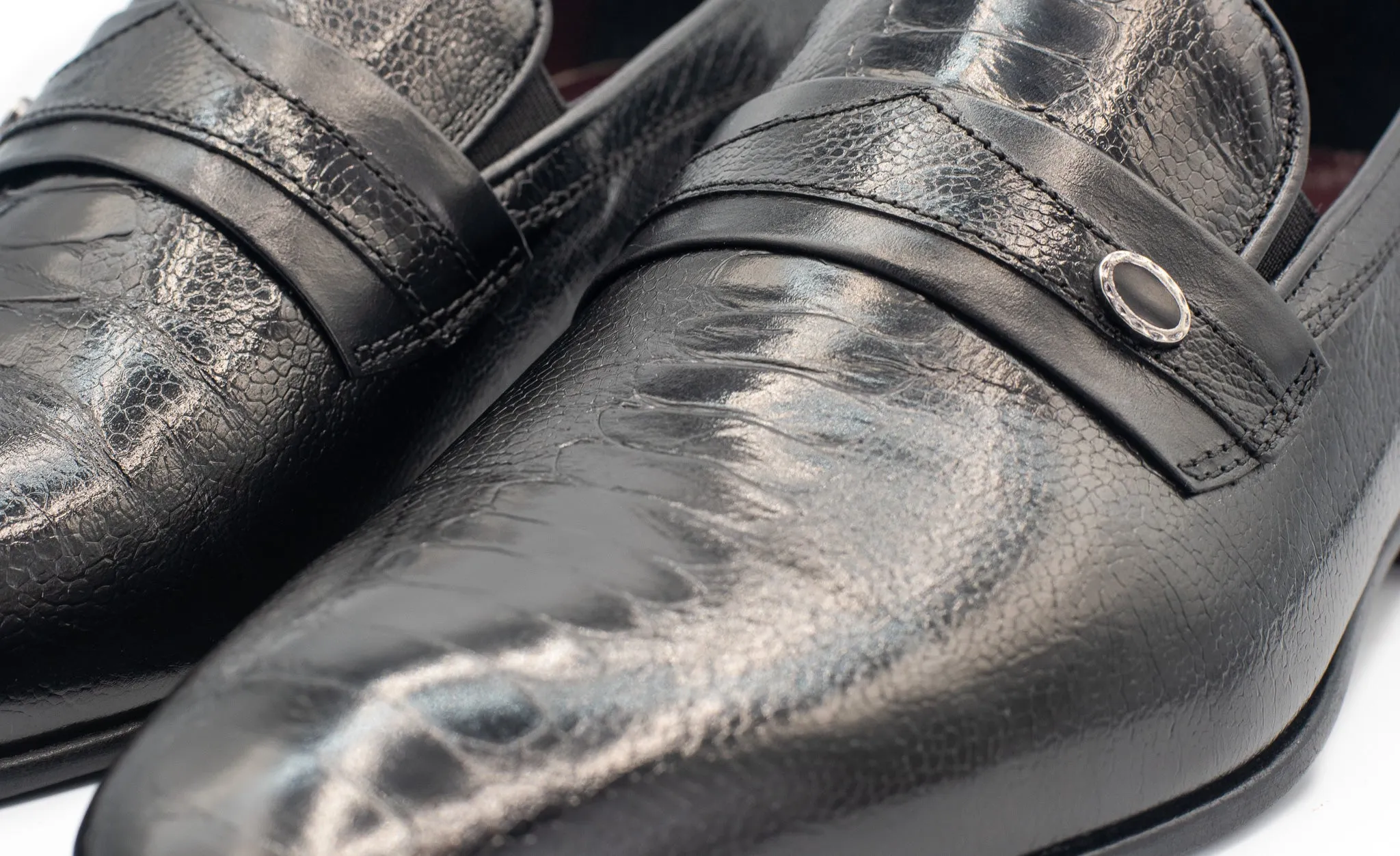The Bangkok Black Penny Loafer Men Shoe Fresh-Air