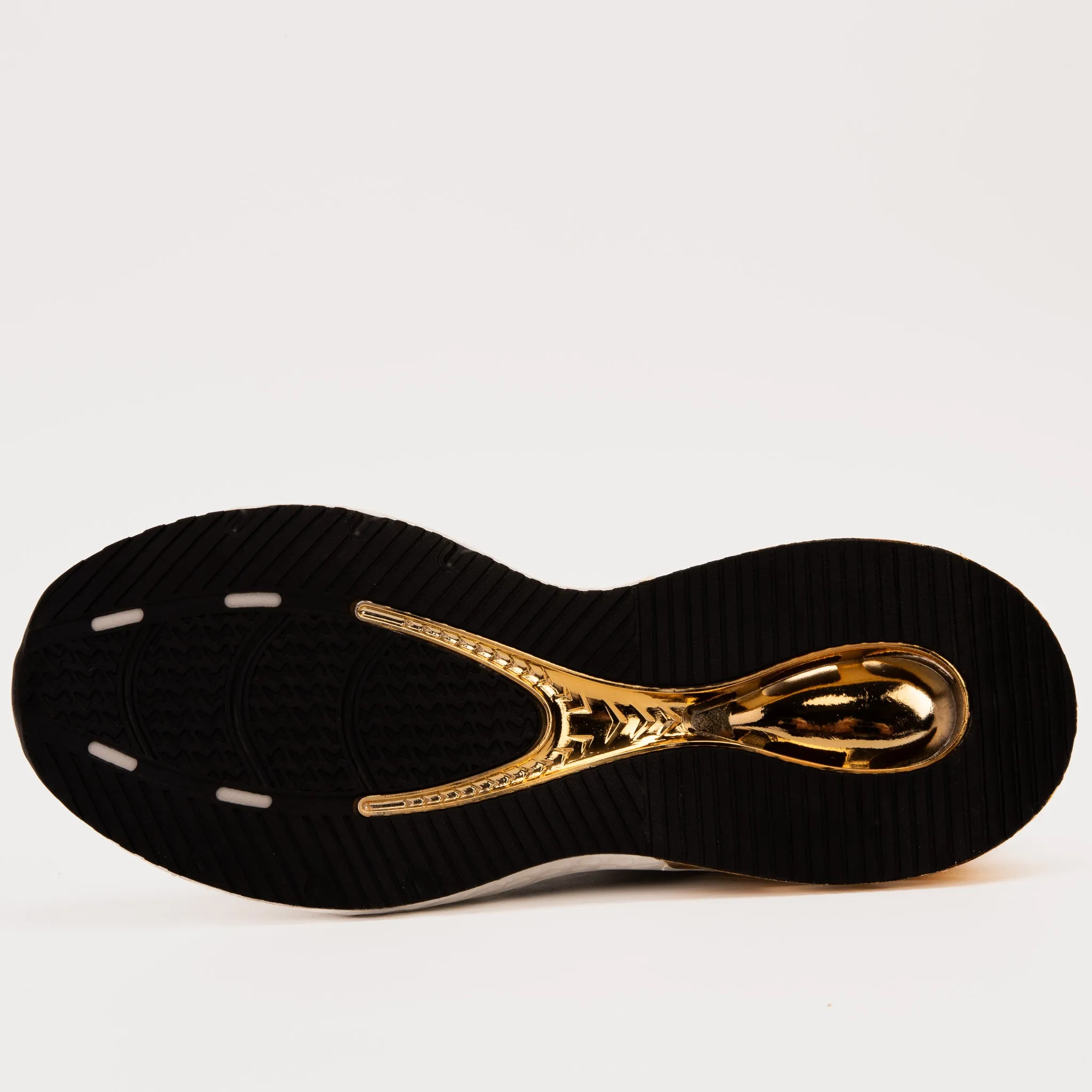 The Bellagio White & Gold Leather Men Sneaker UV-Lock