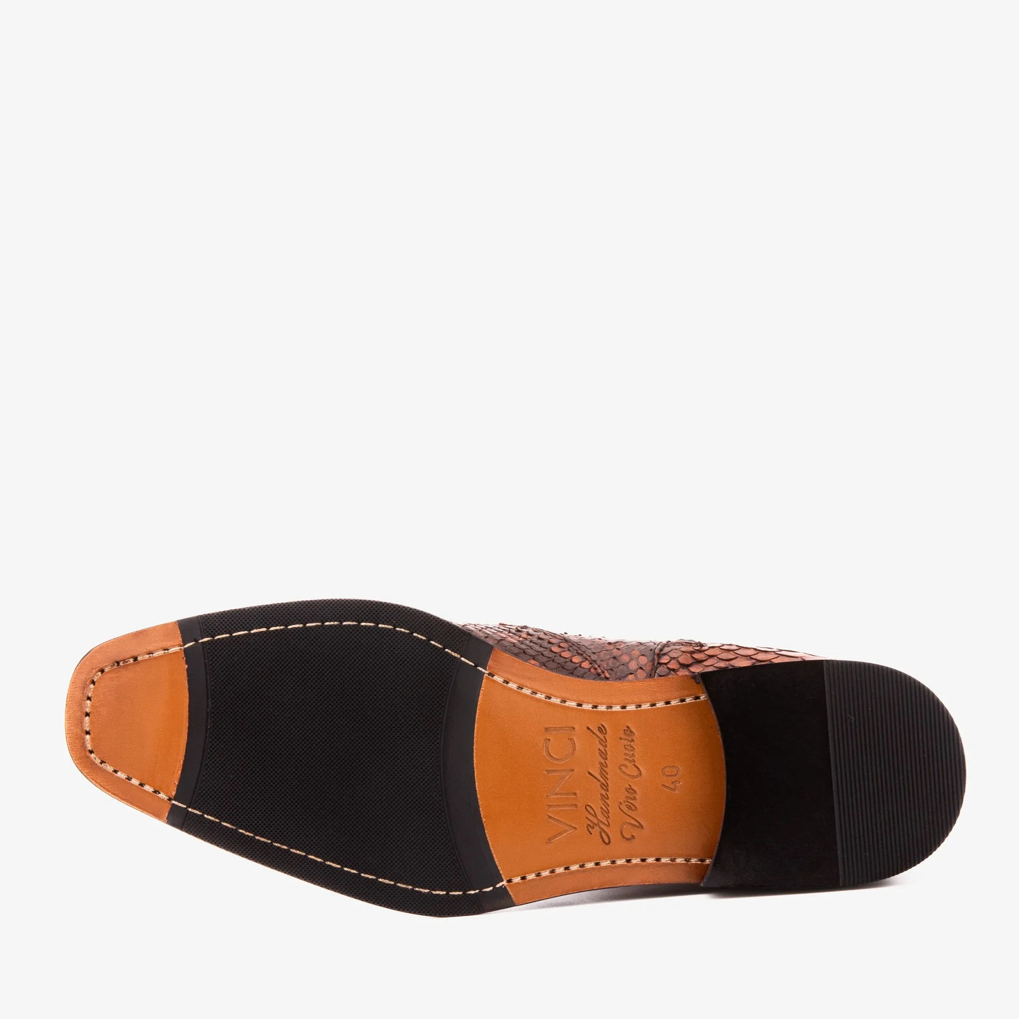 The Boss Tan Pythn Snk Zip-Up Leather Men Boot Limited Edition cross-training