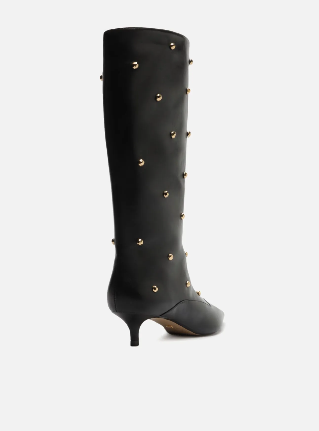 The Campaign Leather Boot High-Waisted Heels