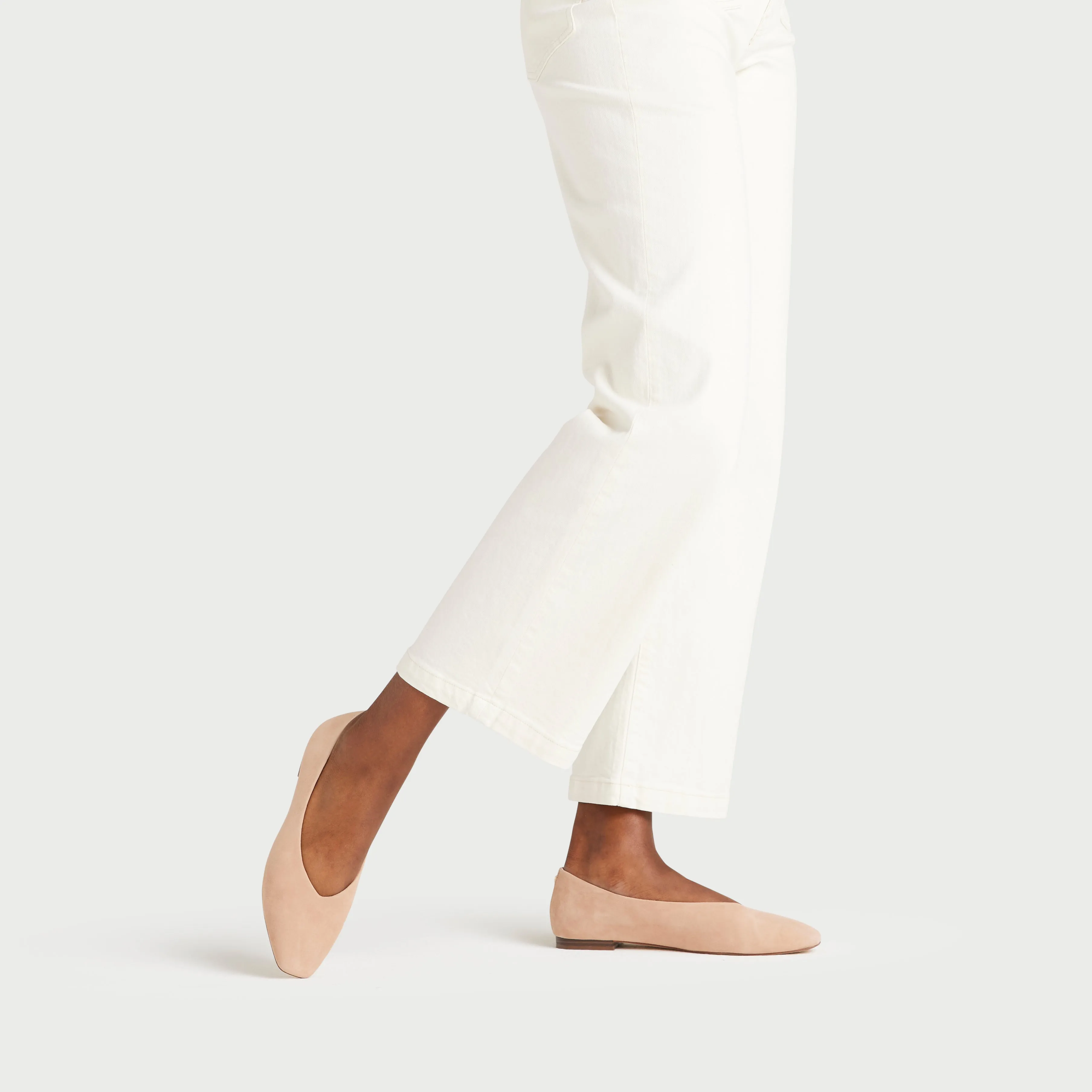 The Crane - Fawn Suede Minimal Design