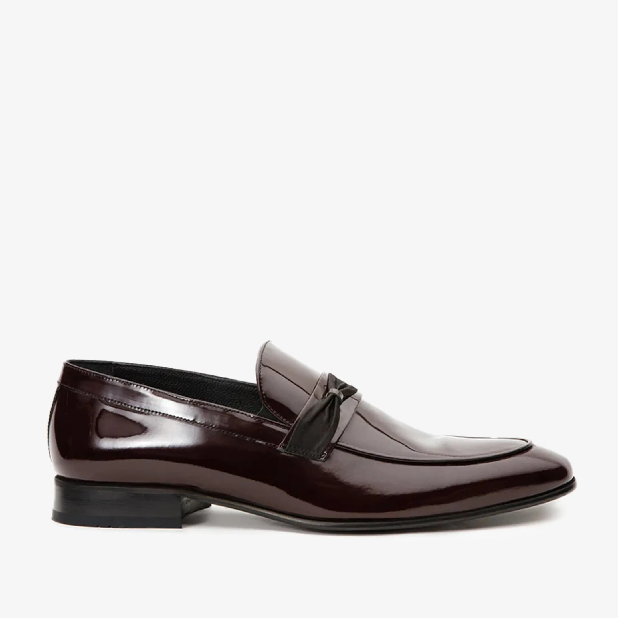 The Dodoma Burgundy Patent Leather Loafer Men Shoe Quick Pack Strong Step