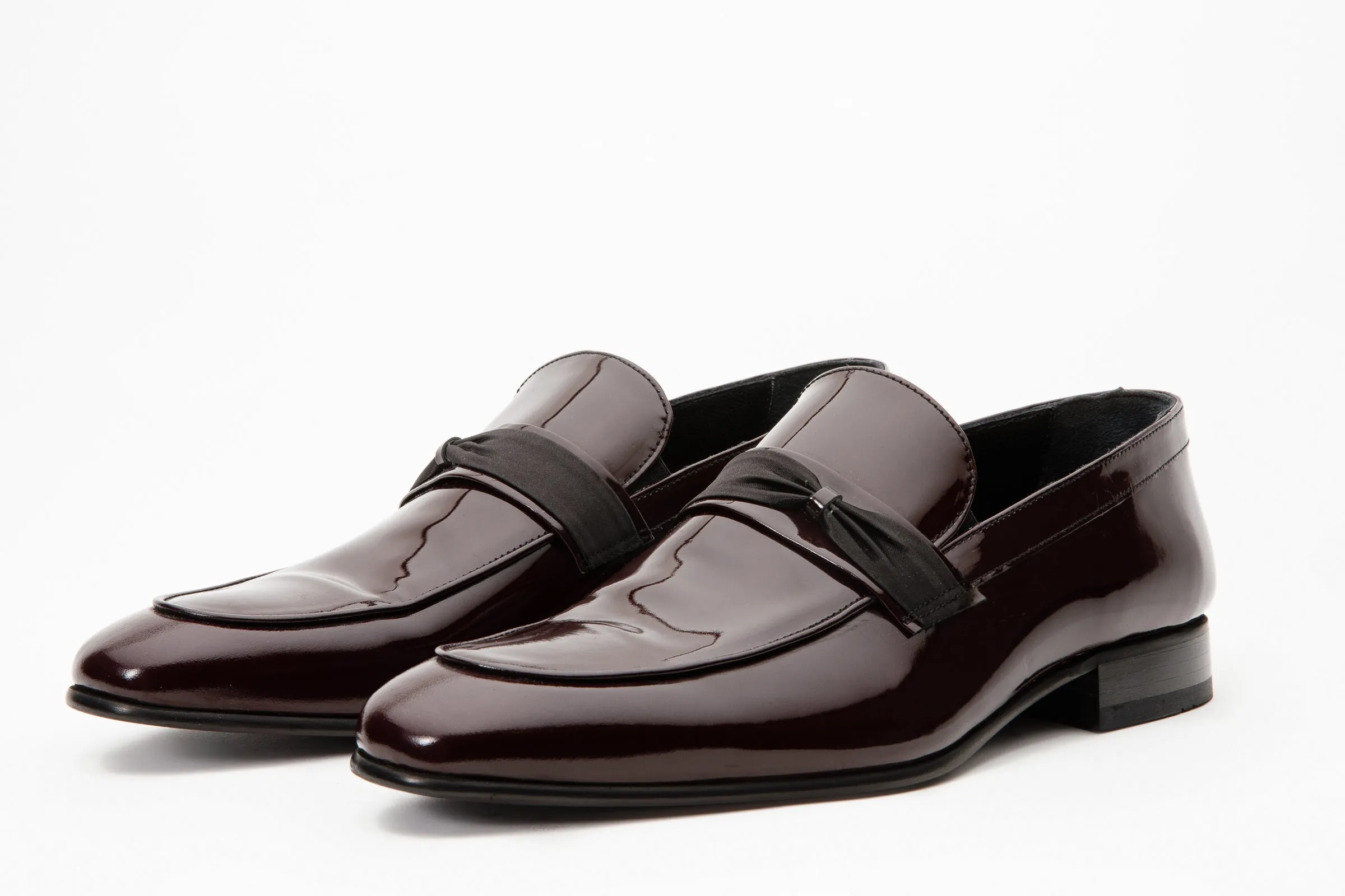 The Dodoma Burgundy Patent Leather Loafer Men Shoe Forest-Fit