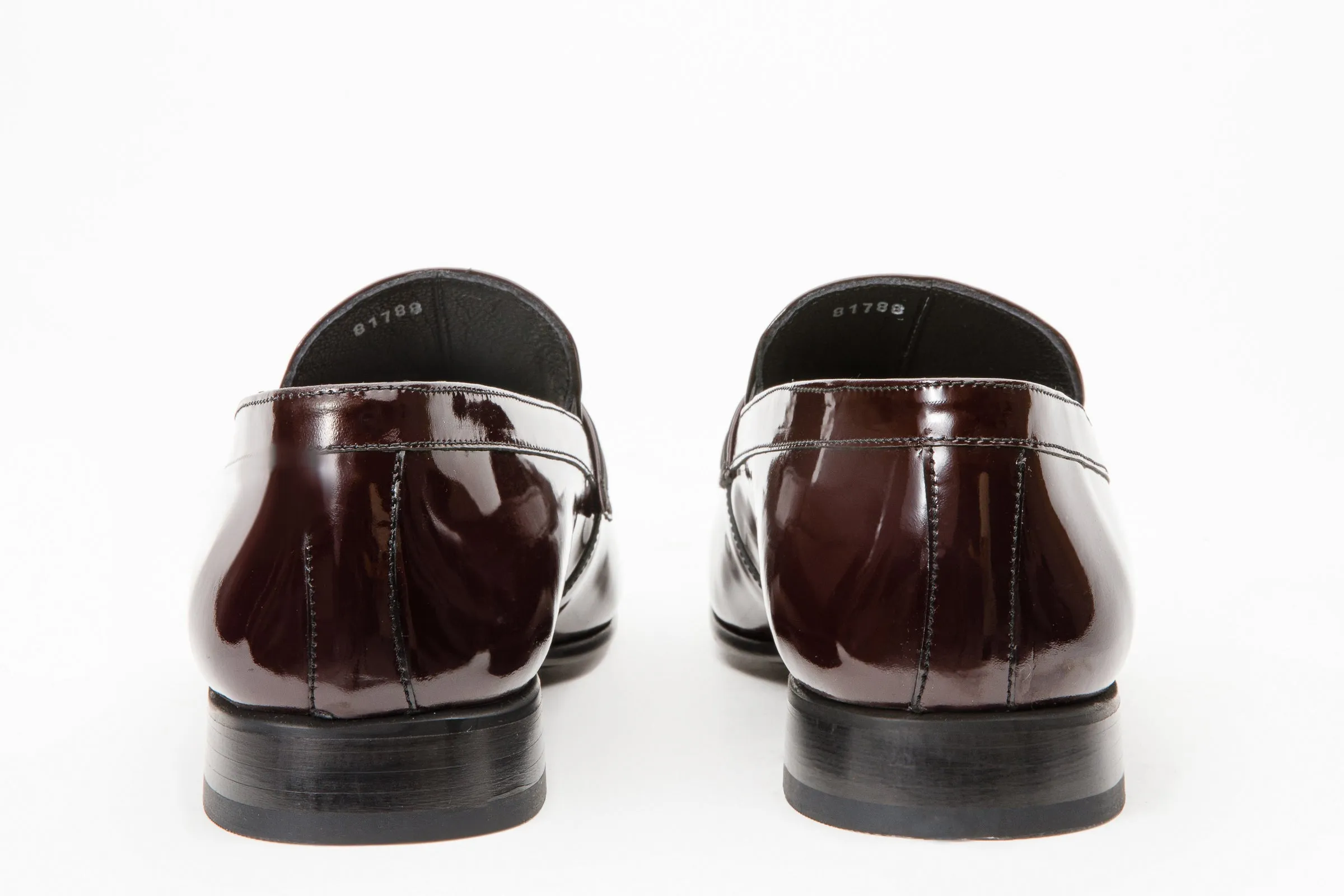 The Dodoma Burgundy Patent Leather Loafer Men Shoe Forest-Fit
