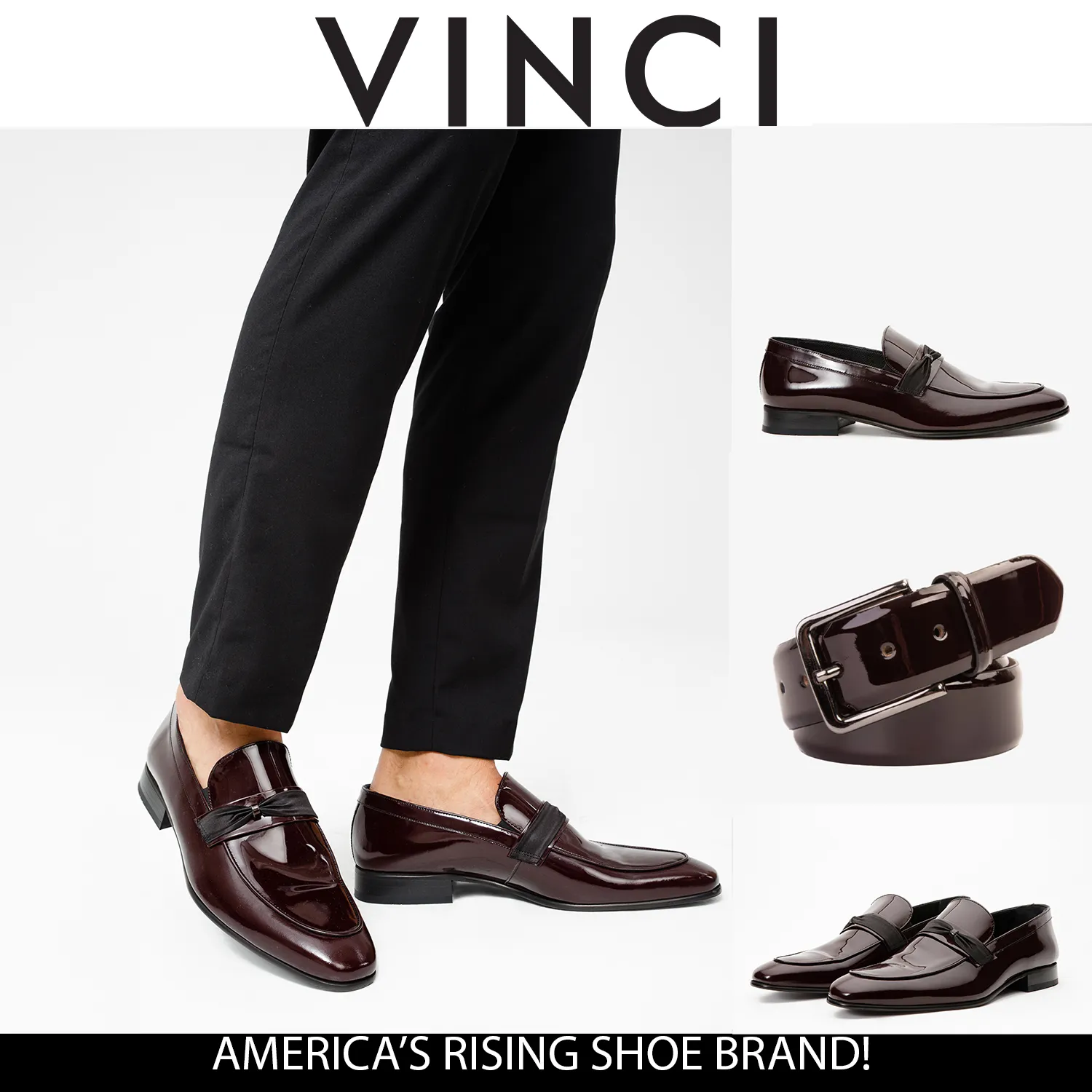 The Dodoma Burgundy Patent Leather Loafer Men Shoe Forest-Fit