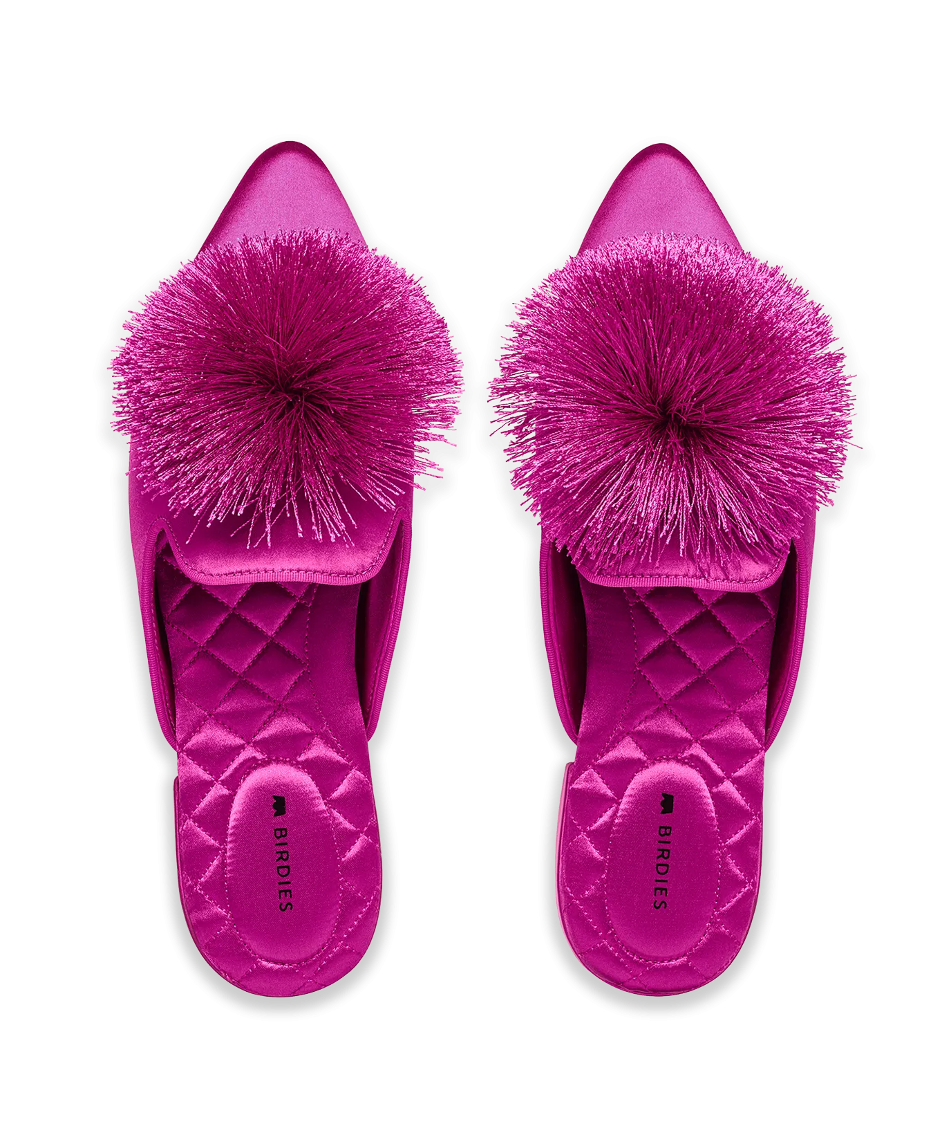 The Dove - Fuchsia Satin Pom Shock absorption