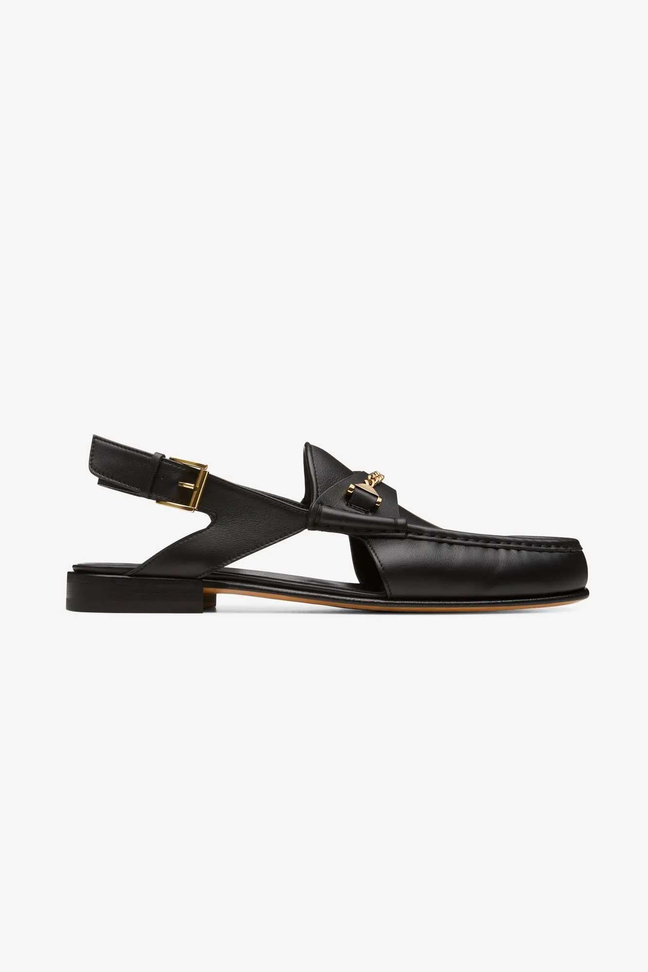 The Dude Moccasin Black Leather Subtle Touch