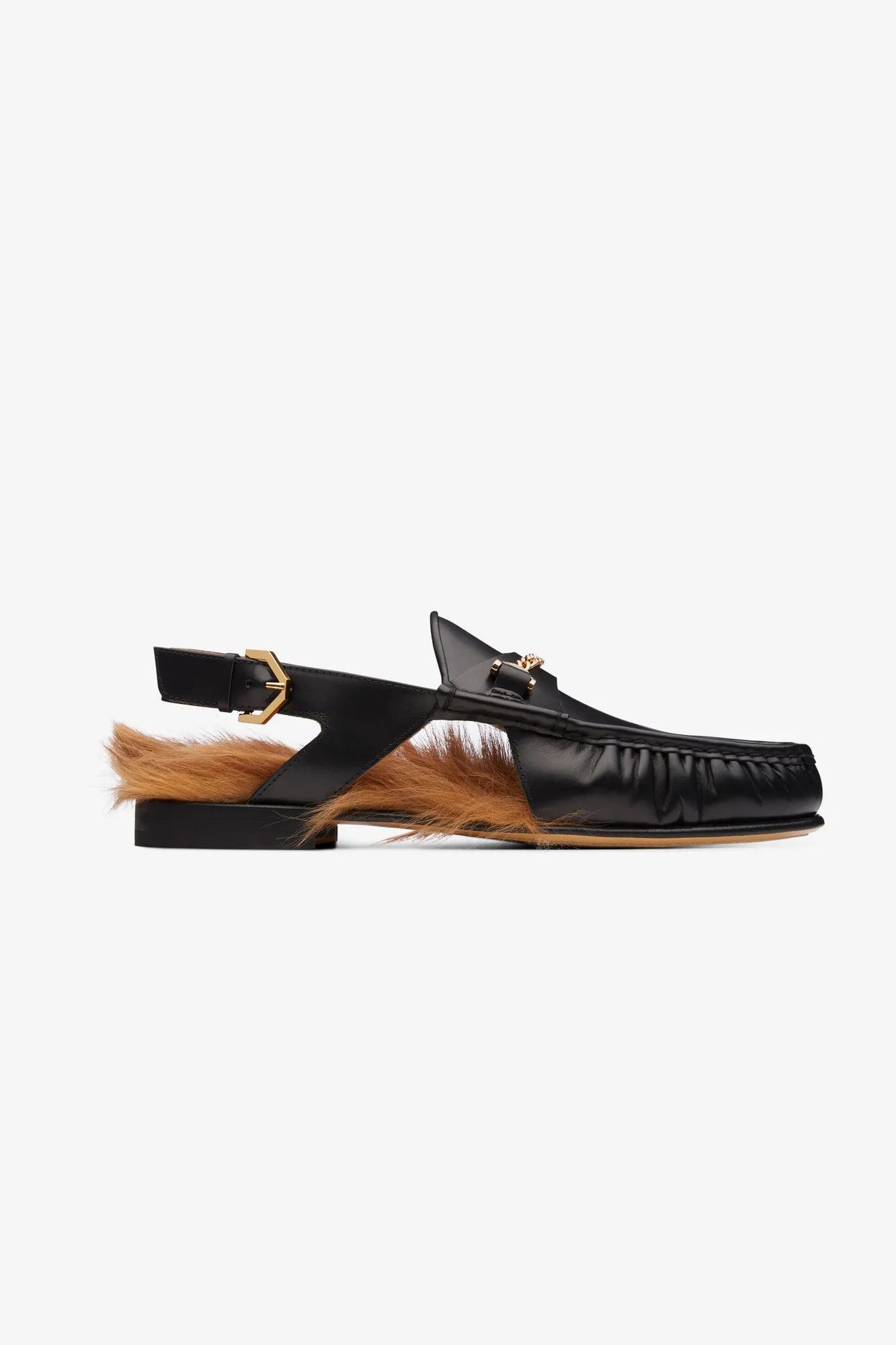 The Dude Moccasin Fur Black Sustainable Choice