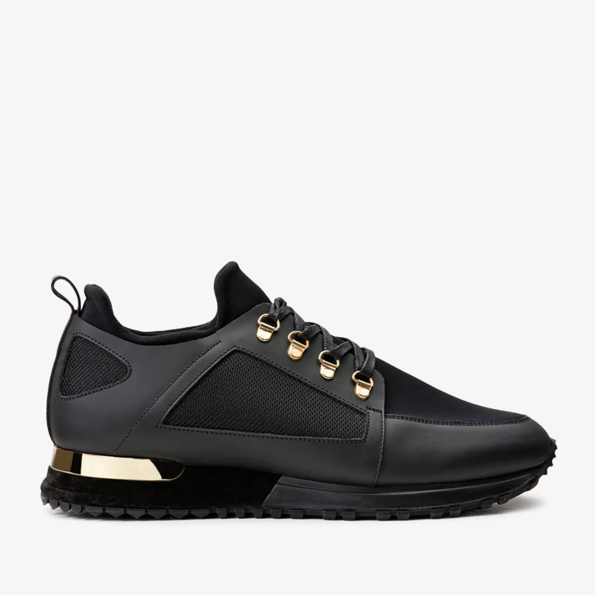 Fight Mode The Emir Black Leather Men Sneaker
