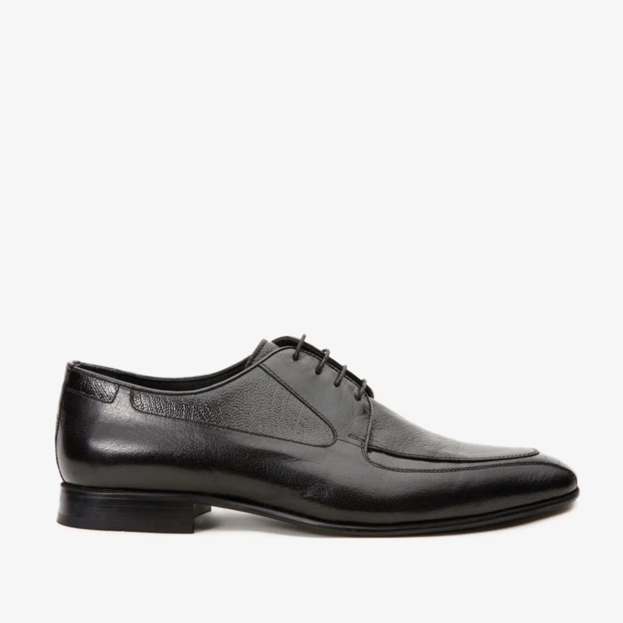 The Gardi Black Leather Derby Men Shoe Soft