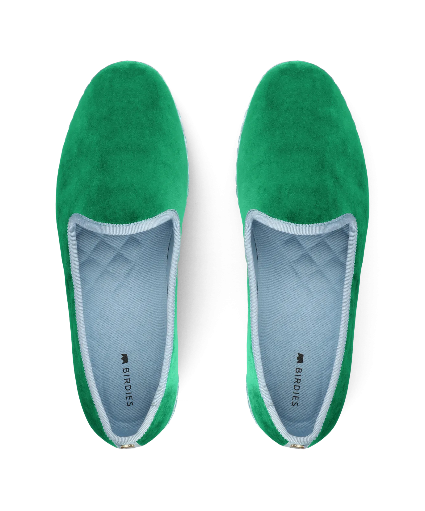 The Heron - Kelly Green Velvet Casual Slip