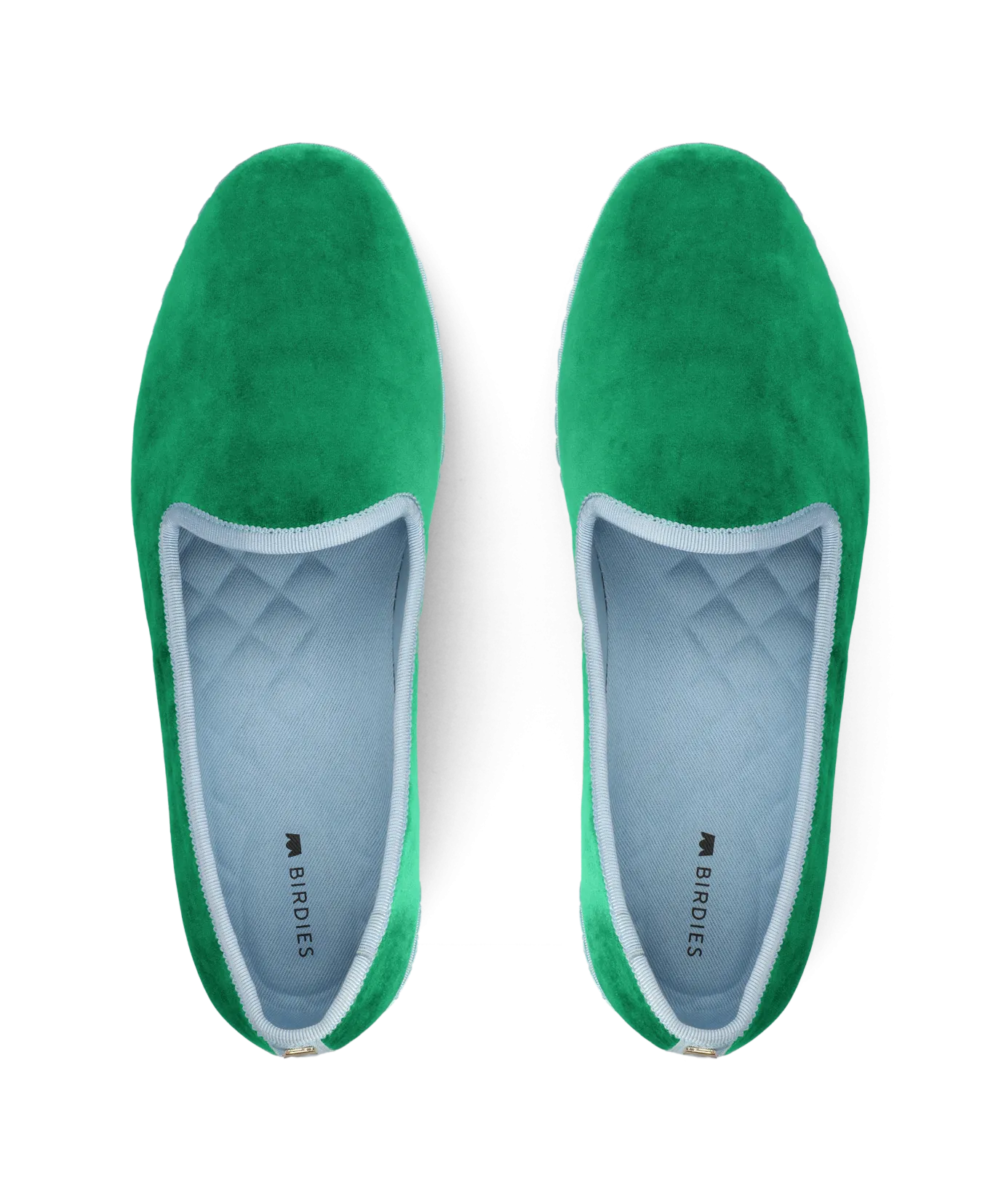 The Heron - Kelly Green Velvet Casual Slip