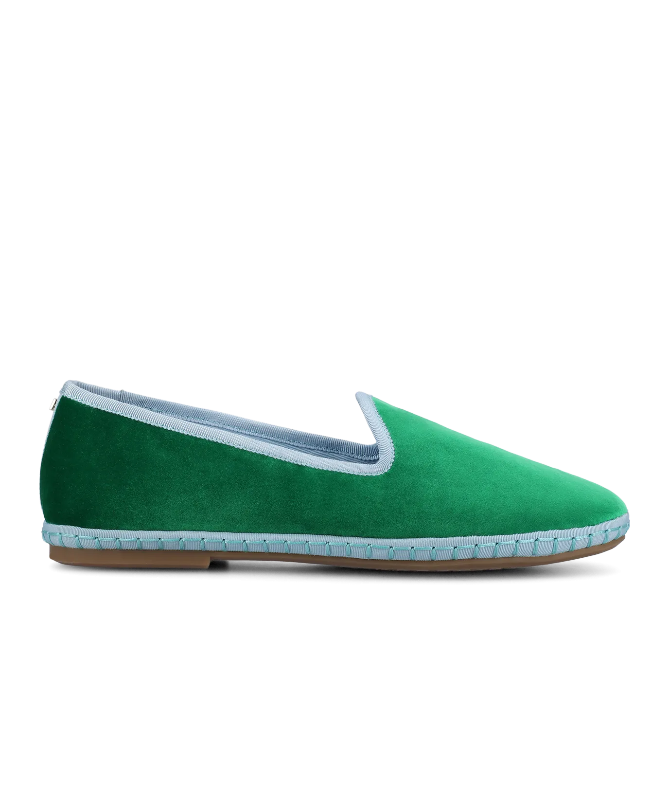 The Heron - Kelly Green Velvet Casual Slip