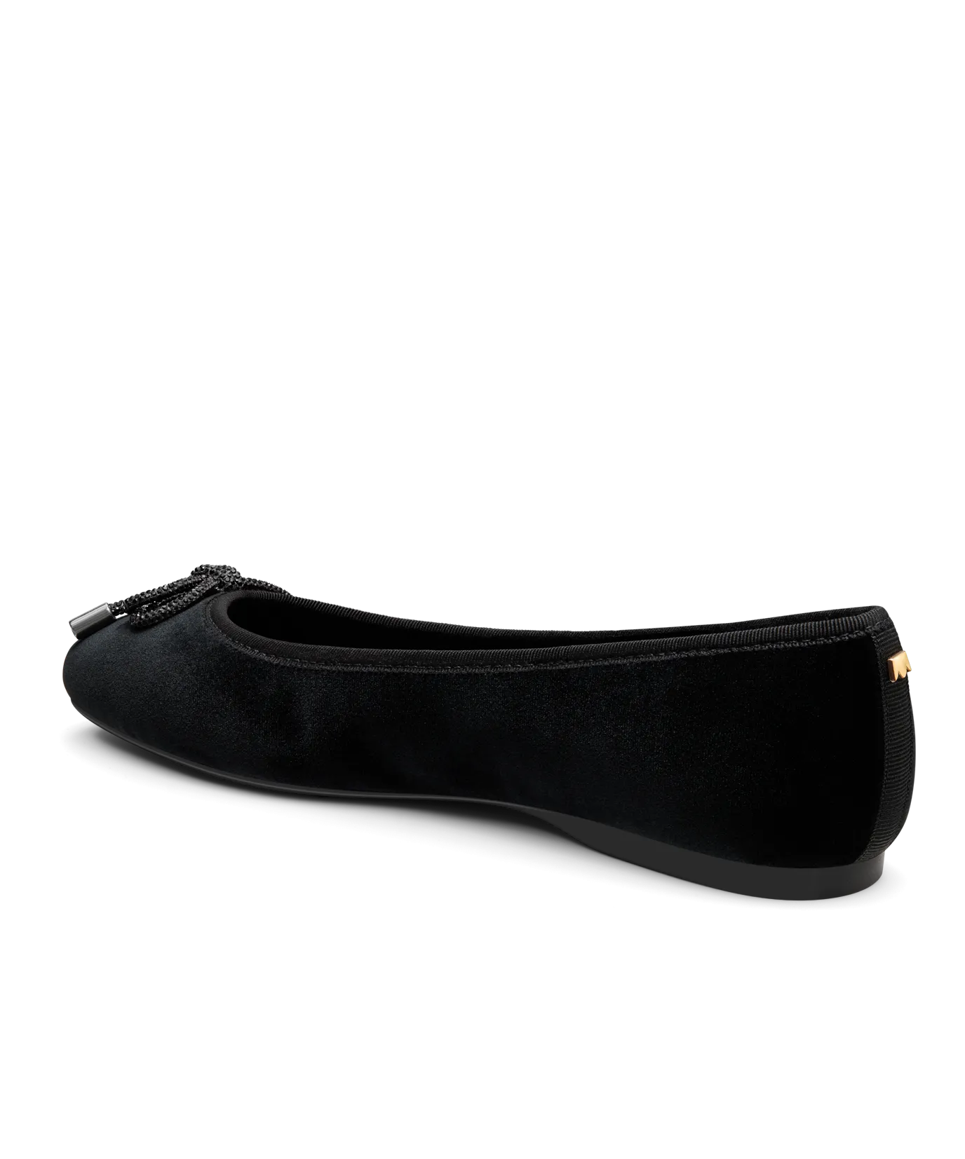 The Hummingbird - Black Velvet Jeweled Bow Step Lightly