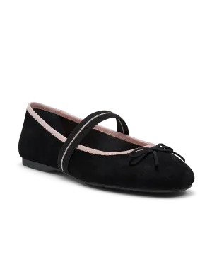 The Hummingbird Mary Jane - Black Suede Fashion Comfort Shoes