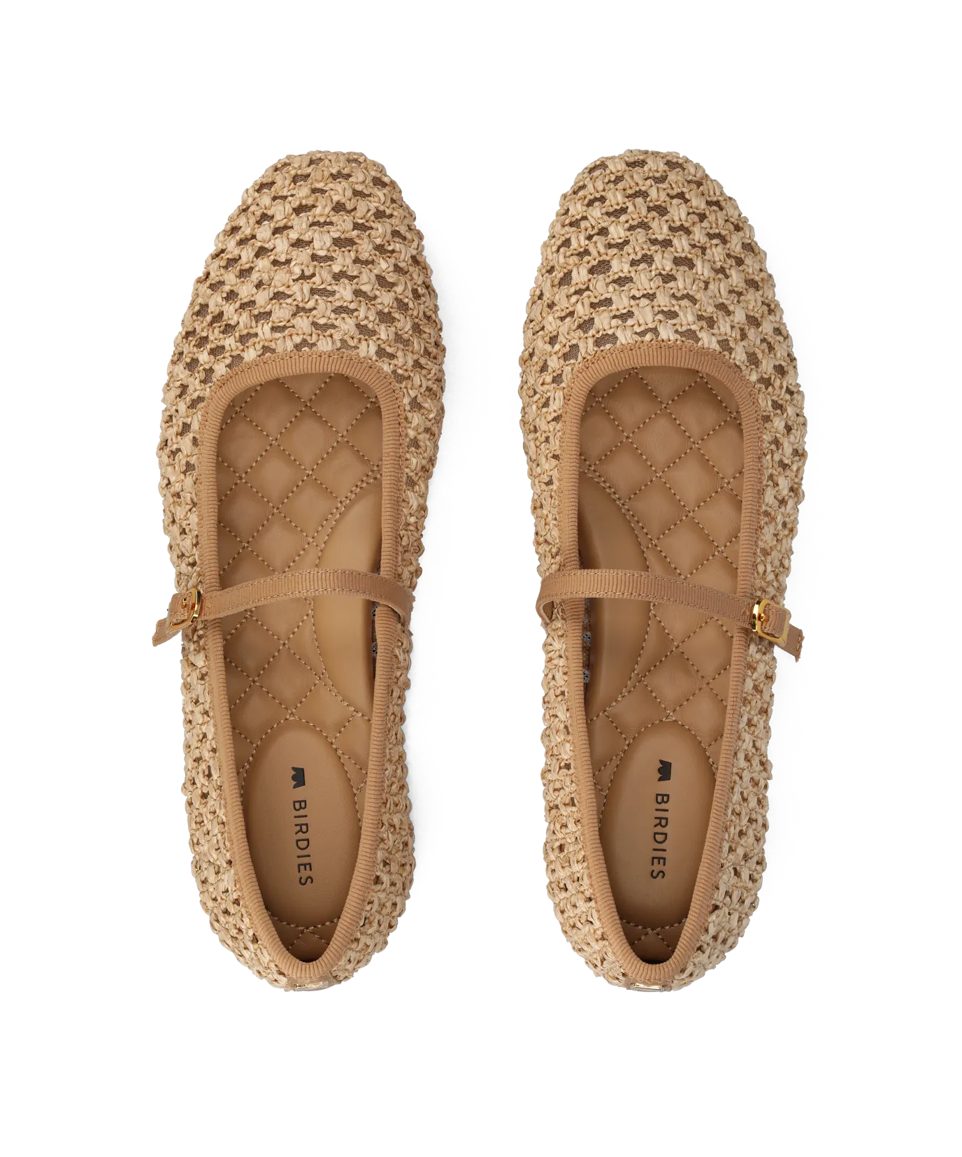 The Hummingbird Mary Jane - Tan Openweave Chic Comfort