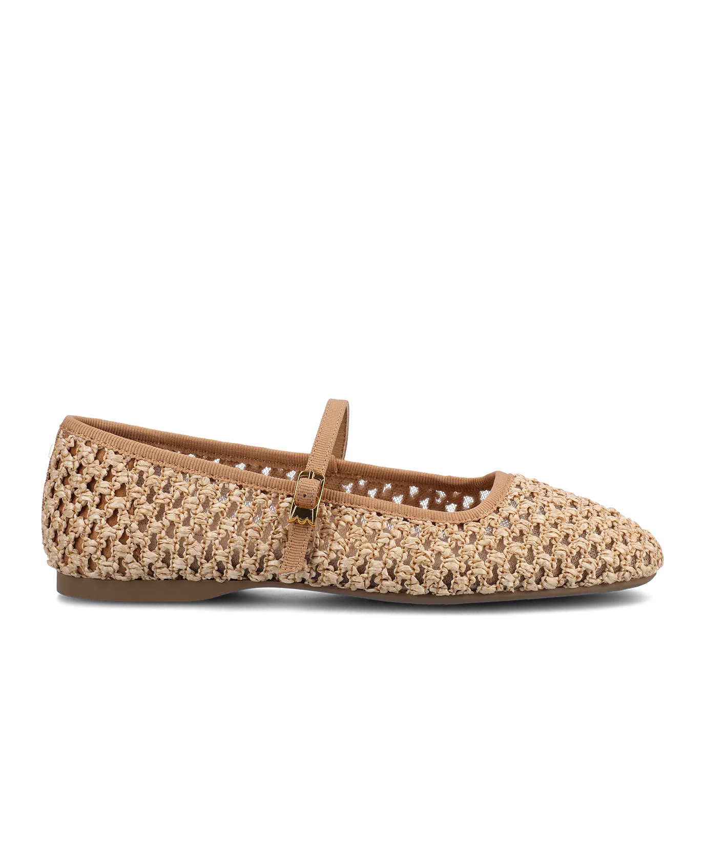 The Hummingbird Mary Jane - Tan Openweave Chic Comfort