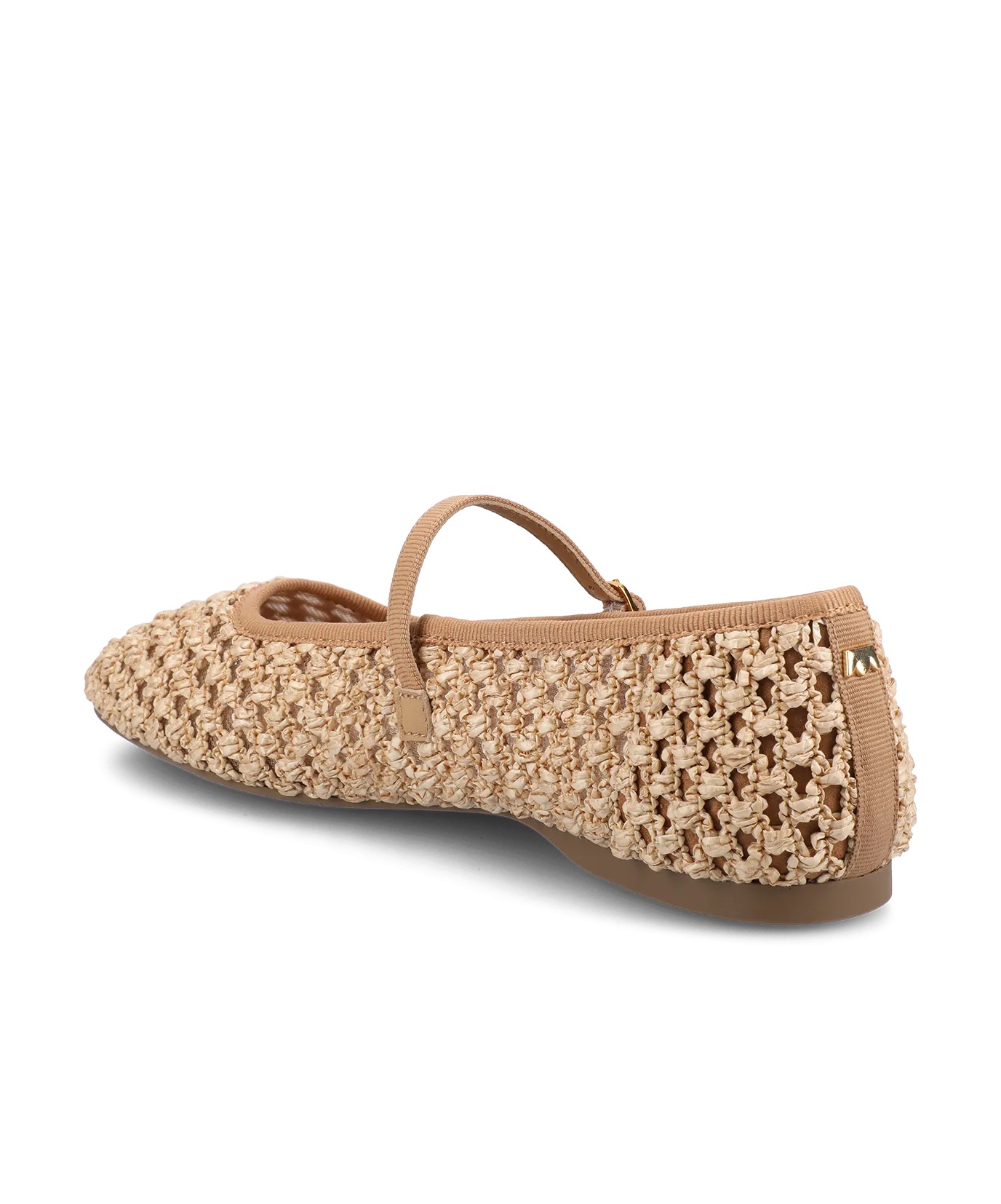 The Hummingbird Mary Jane - Tan Openweave Chic Comfort