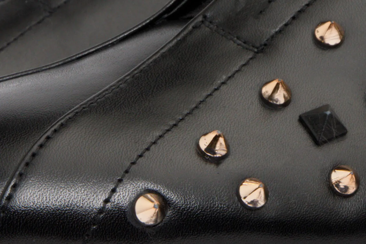 The Infanta Black Spike Leather Men  Sneaker Limited Edition Neutral