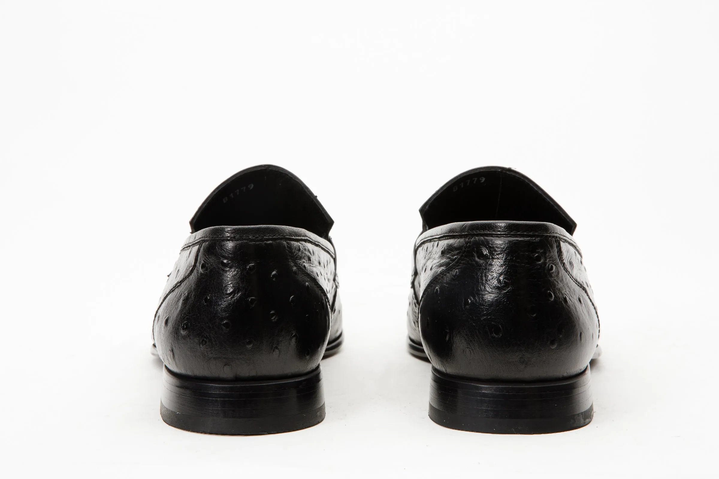 The Johannesburg Black Leather Dress Loafer Men  Shoe futuristic