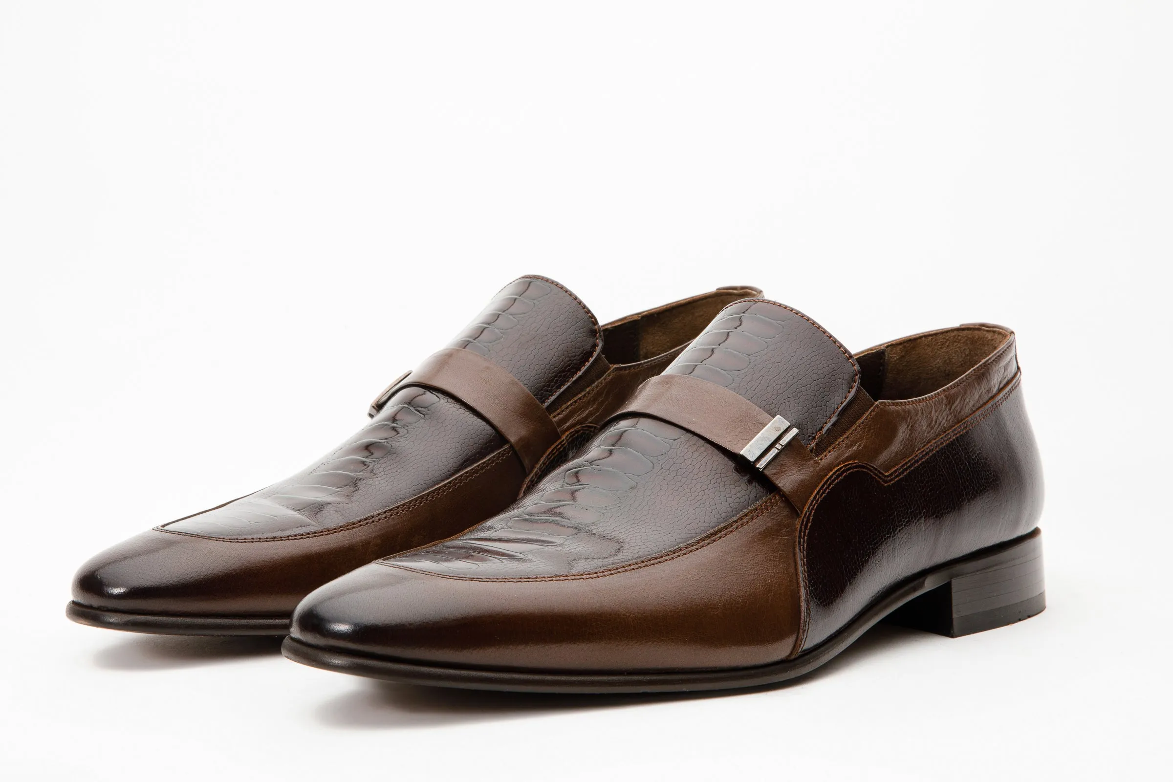 The Kazablanka Brown Leather Bit Loafer Men  Shoe Dance