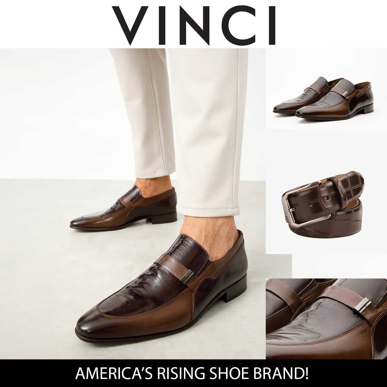 The Kazablanka Brown Leather Bit Loafer Men  Shoe Dance