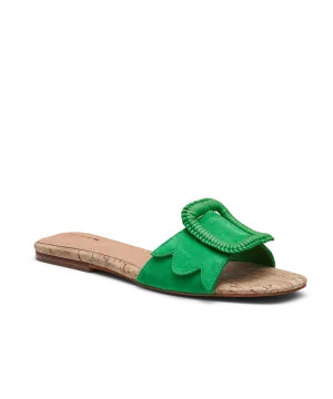 Simple Foot Step Vacation Shoes The Kiwi - Kelly Green Suede