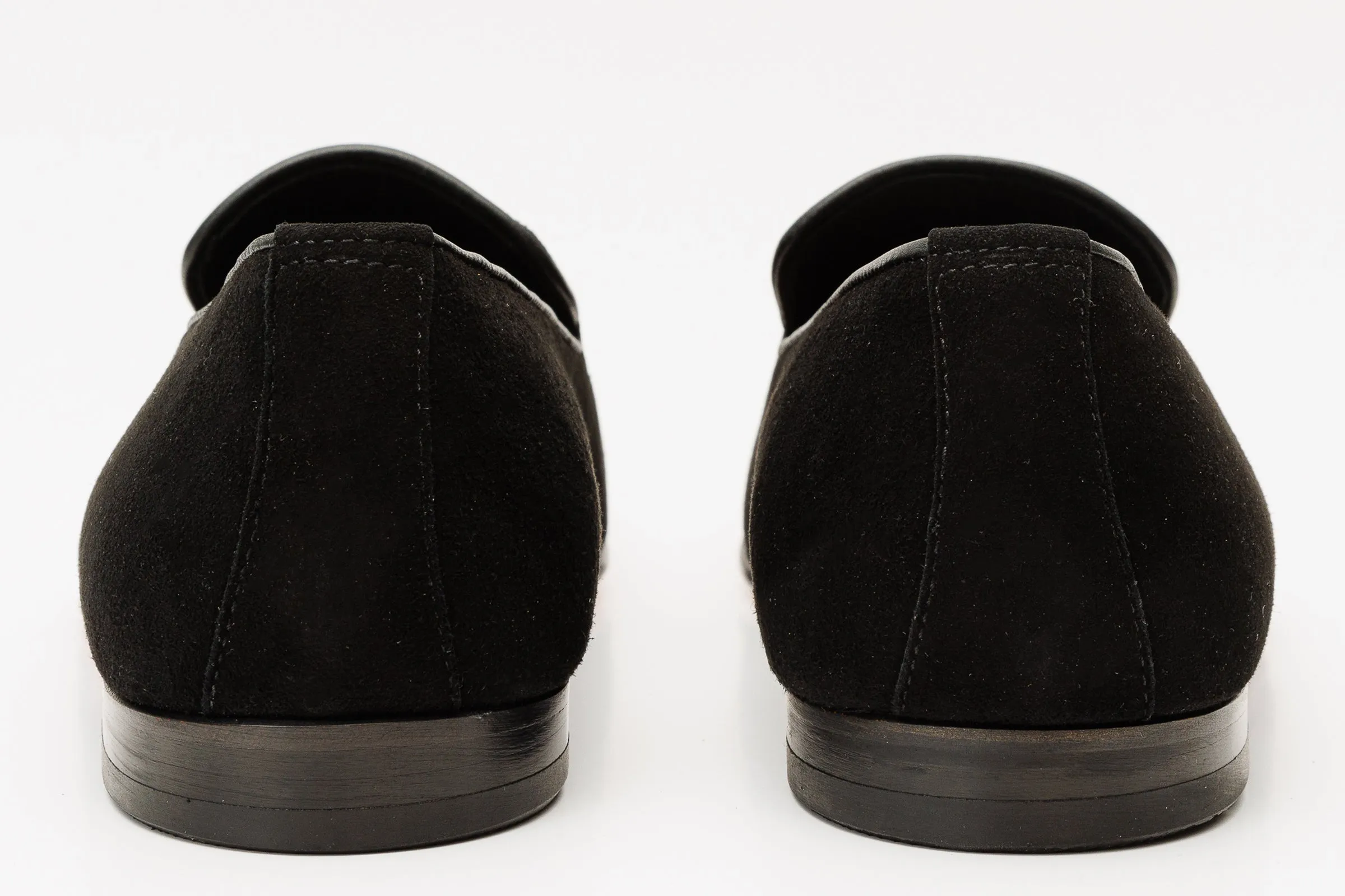 The Lazio Shoe Black Suede Slip-on Loafer Men Shoe Foam-Balance
