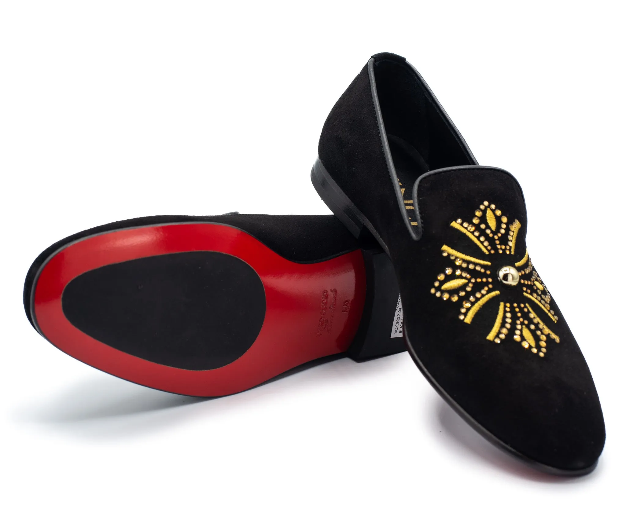 The Lazio Shoe Black Suede Slip-on Loafer Men Shoe Foam-Balance