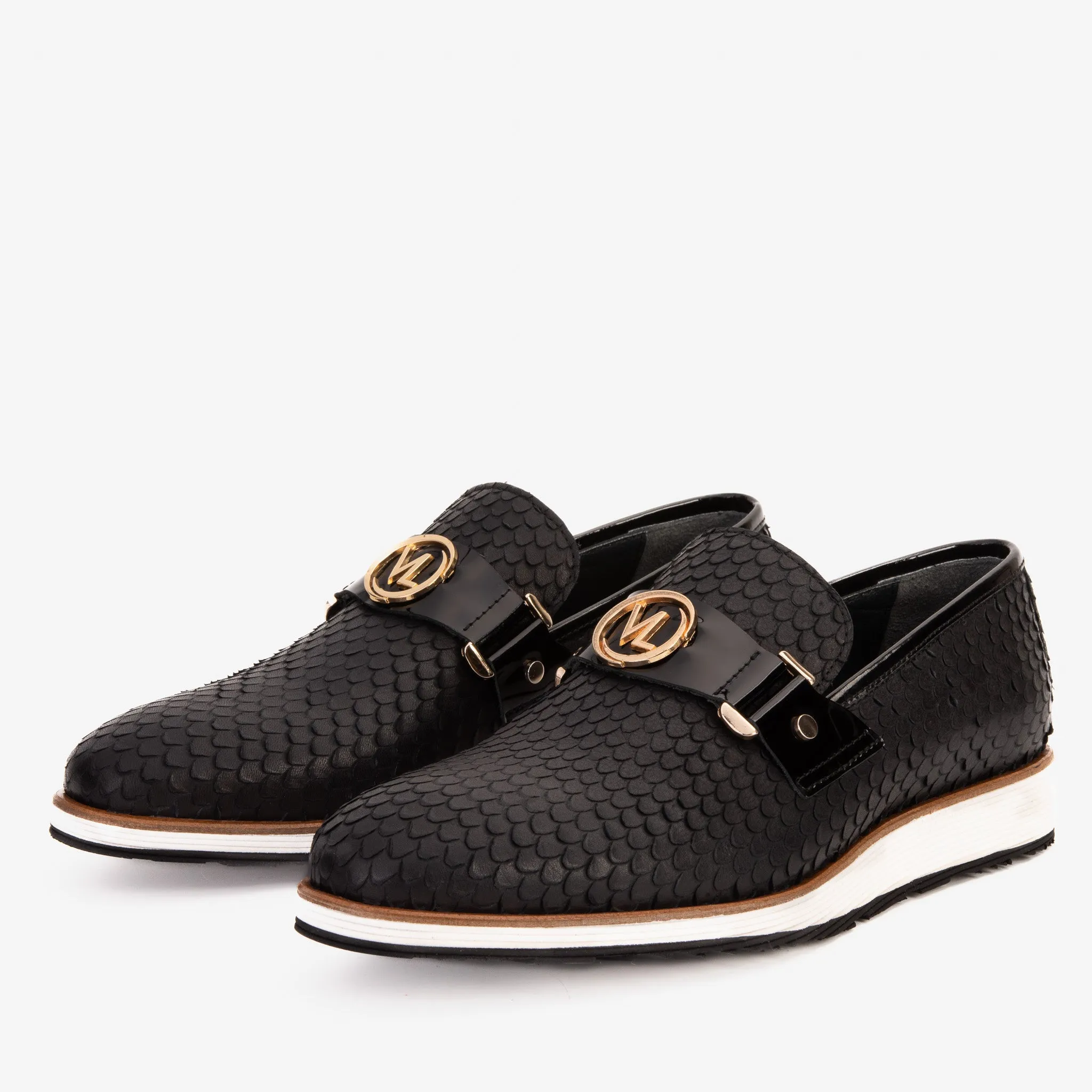 The Legacy Black Leather Men Casual Loafer Shoe Comfort-Wear