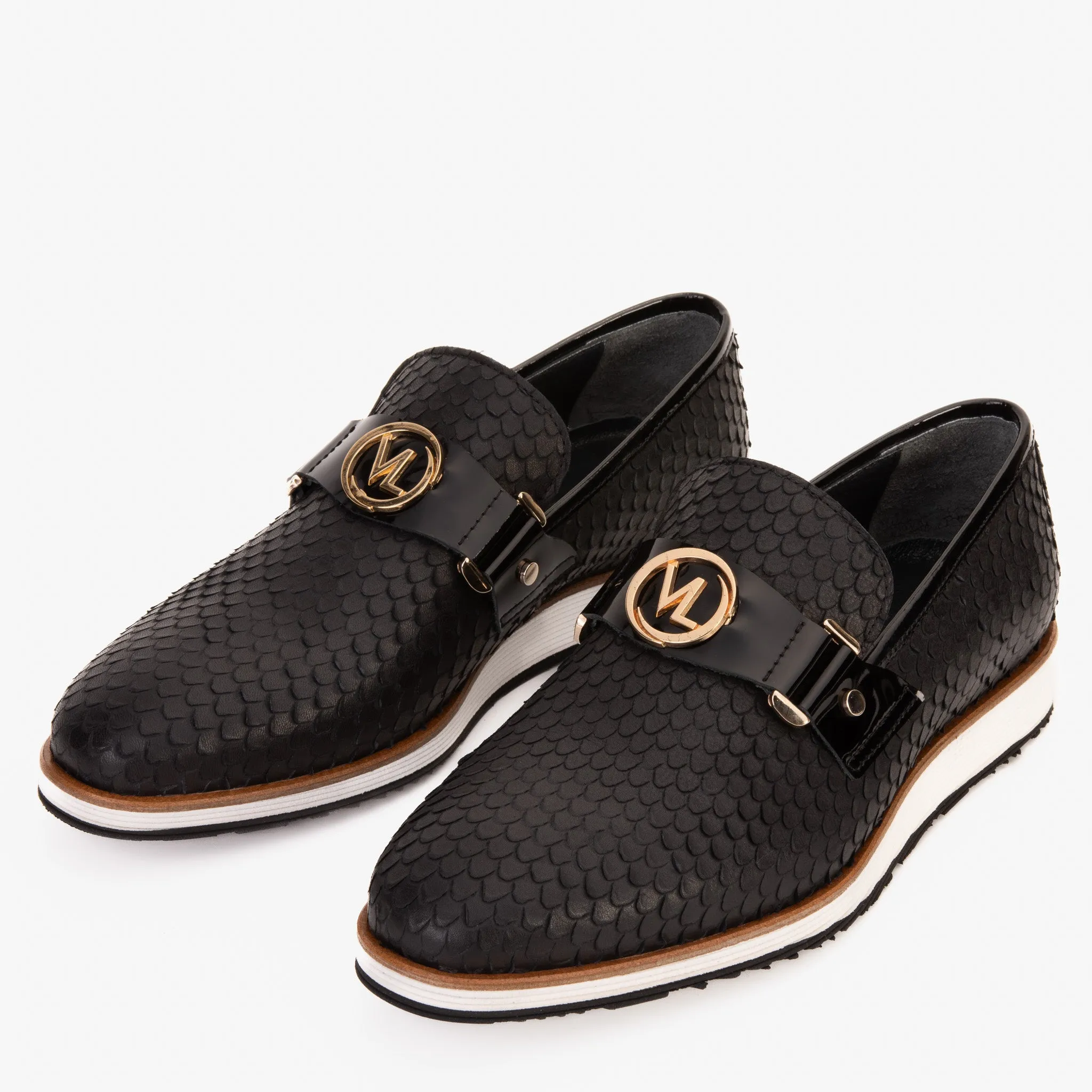 The Legacy Black Leather Men Casual Loafer Shoe Comfort-Wear