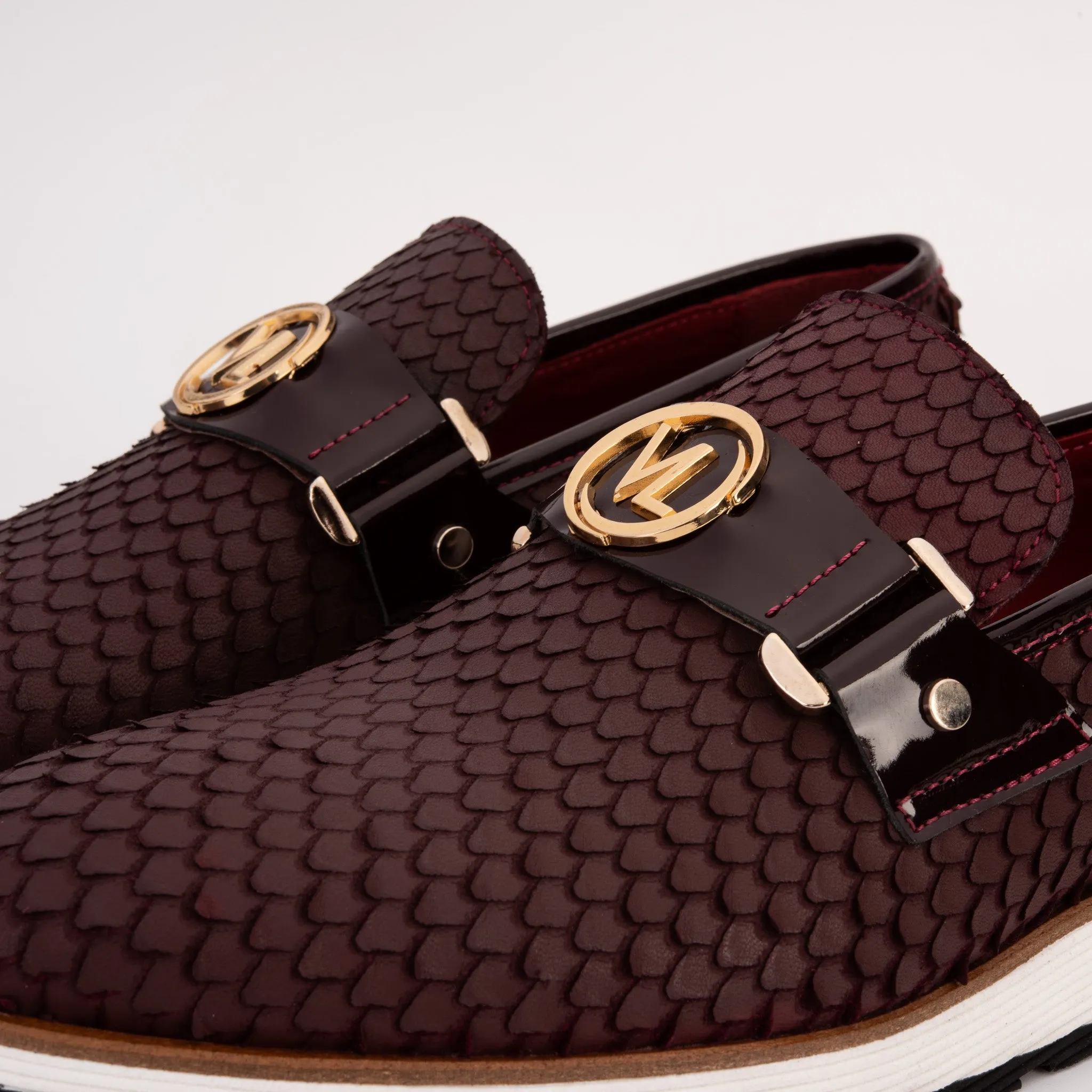 The Legacy Burgundy Leather Men Casual Loafer Shoe Speed-Core